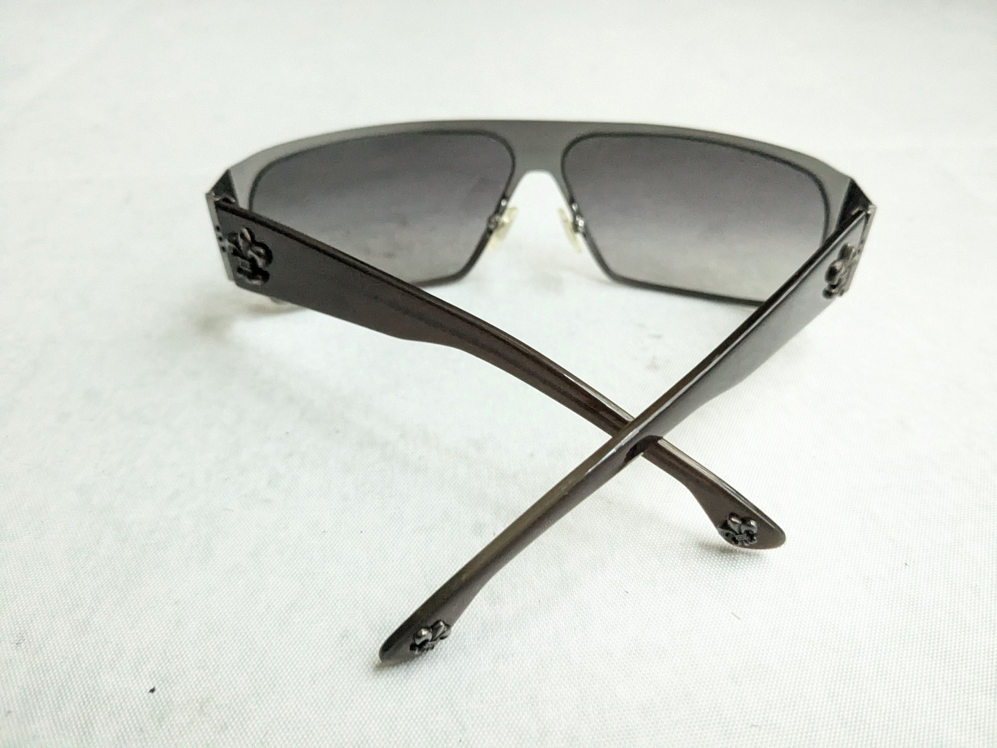 Chrome Hearts Chrome Hearts Sunglasses Rear End Gray Brown Cross Sterling Size ONE SIZE - 12 Thumbnail