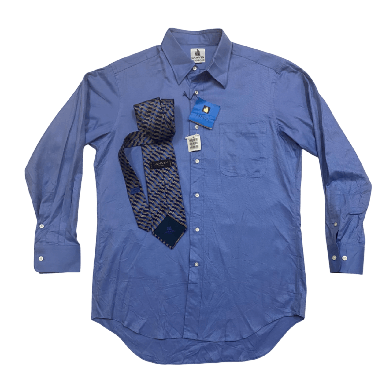 Lanvin NWT Lanvin Button Up with Neck Tie Size US M / EU 48-50 / 2 - 1 Thumbnail