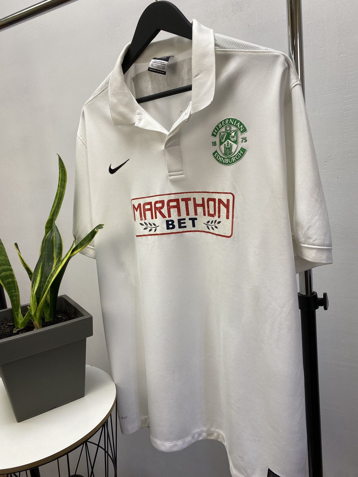 Adidas × Vintage Nike 2014 2015 Hibernian Edinburgh Soccer Jersey Football Size US XXL / EU 58 / 5 - 2 Thumbnail