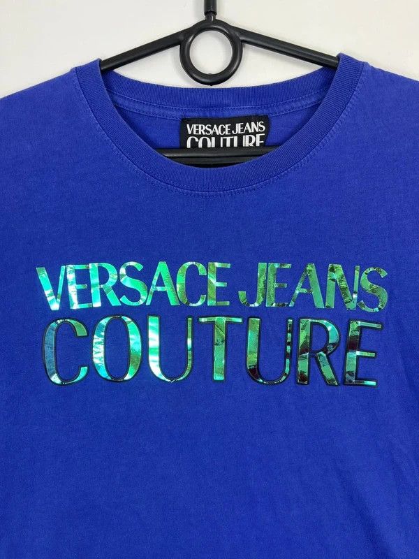 Versace Jeans Couture Versace Jeans Couture Logo T Shirt Blue Mens Size L Size US L / EU 52-54 / 3 - 2 Thumbnail