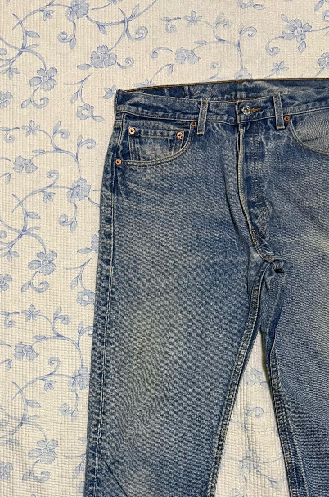 Levi's × Levi's Vintage Clothing Levis 501 Distressed Denim Pant Size US 32 / EU 48 - 4 Thumbnail