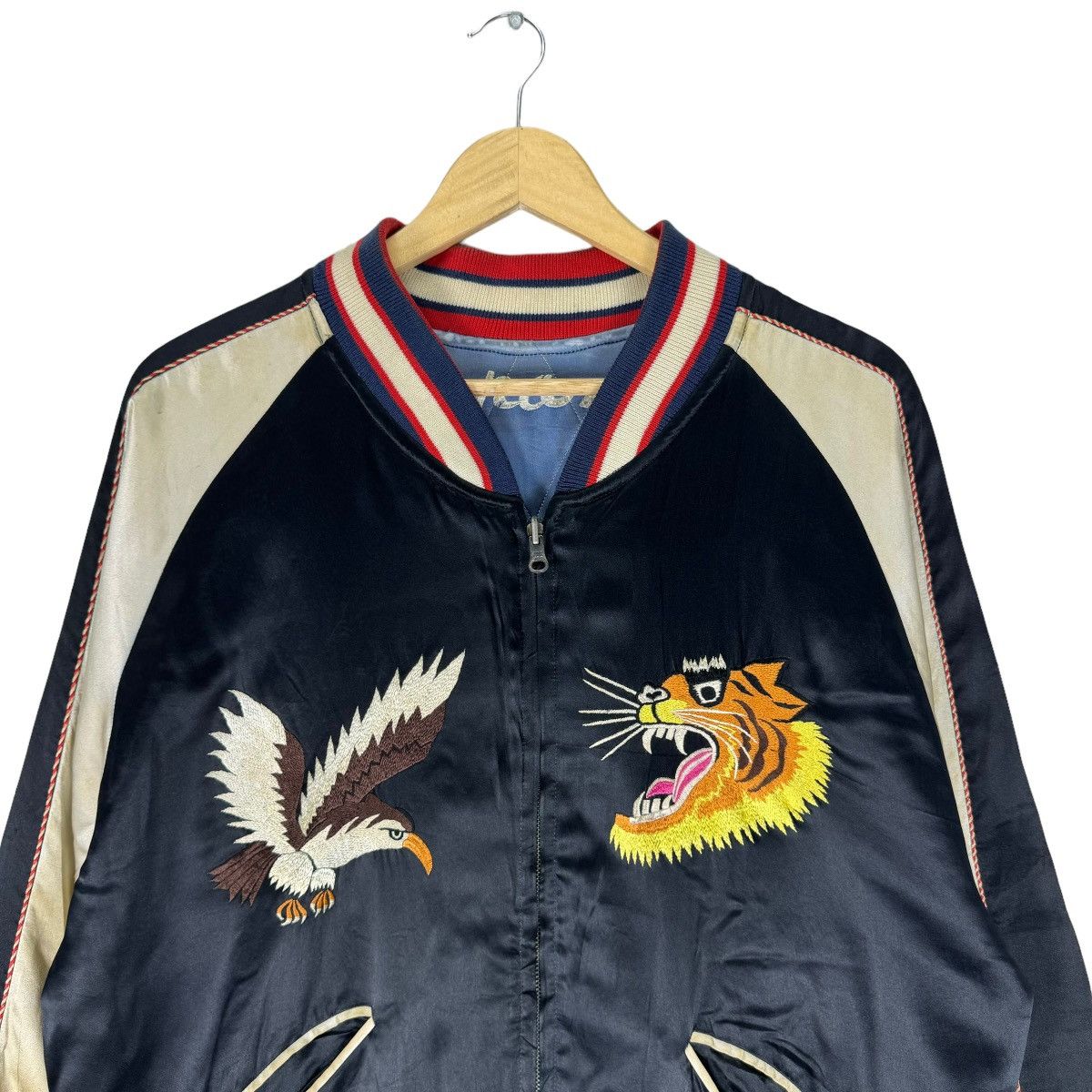 Vintage 🌟50s UNION MADE WHITEHEAD EAGLES SUKAJAN REVERSIBLE JACKET Size US M / EU 48-50 / 2 - 9 Thumbnail