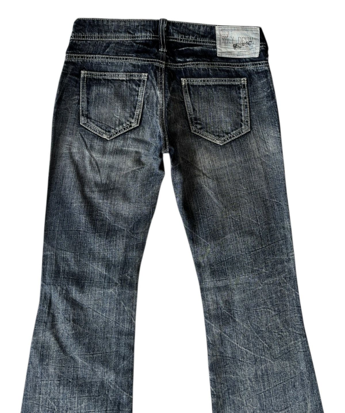 If Six Was Nine × Le Grande Bleu (L.G.B.) × Undercover Vintage Flared Jeans Spicy Denim Seditionaries Punk Jean Size US 29 - 6 Thumbnail