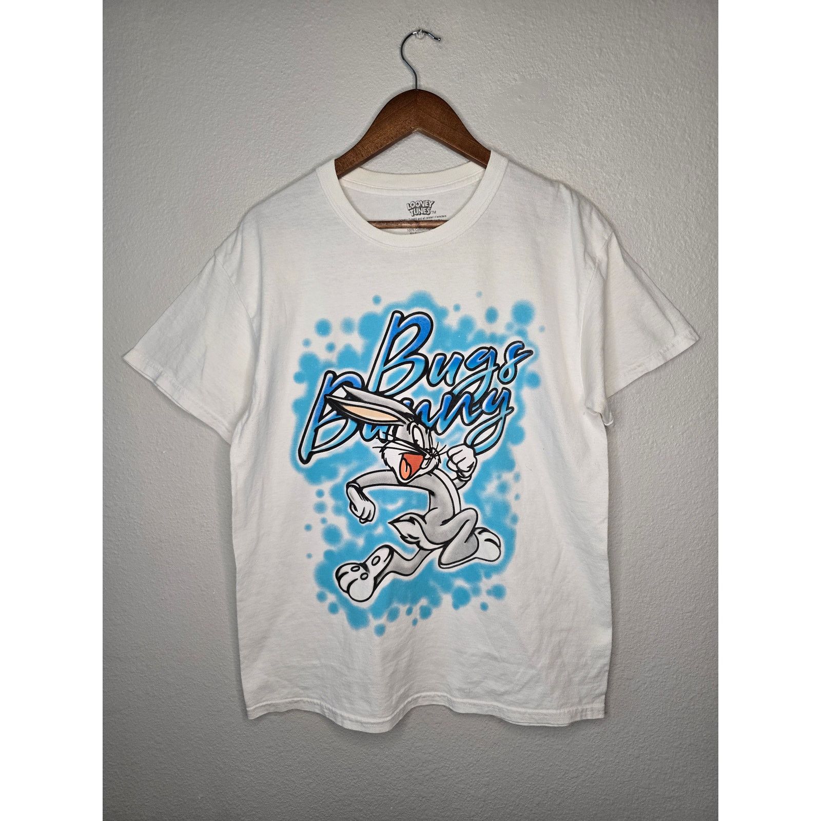 Other Looney Tunes Shirt Bugs Bunny Air Brush White L Cartoon Tee Size US L / EU 52-54 / 3 - 1 Thumbnail