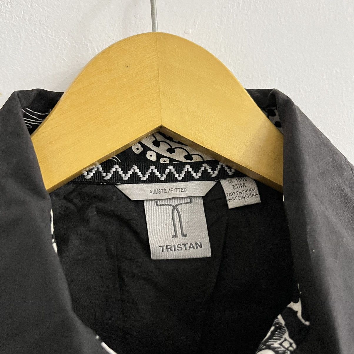 Japanese Brand Tristan - Western Black Snap Button Shirt Contrast Stitch Size US M / EU 48-50 / 2 - 4 Thumbnail