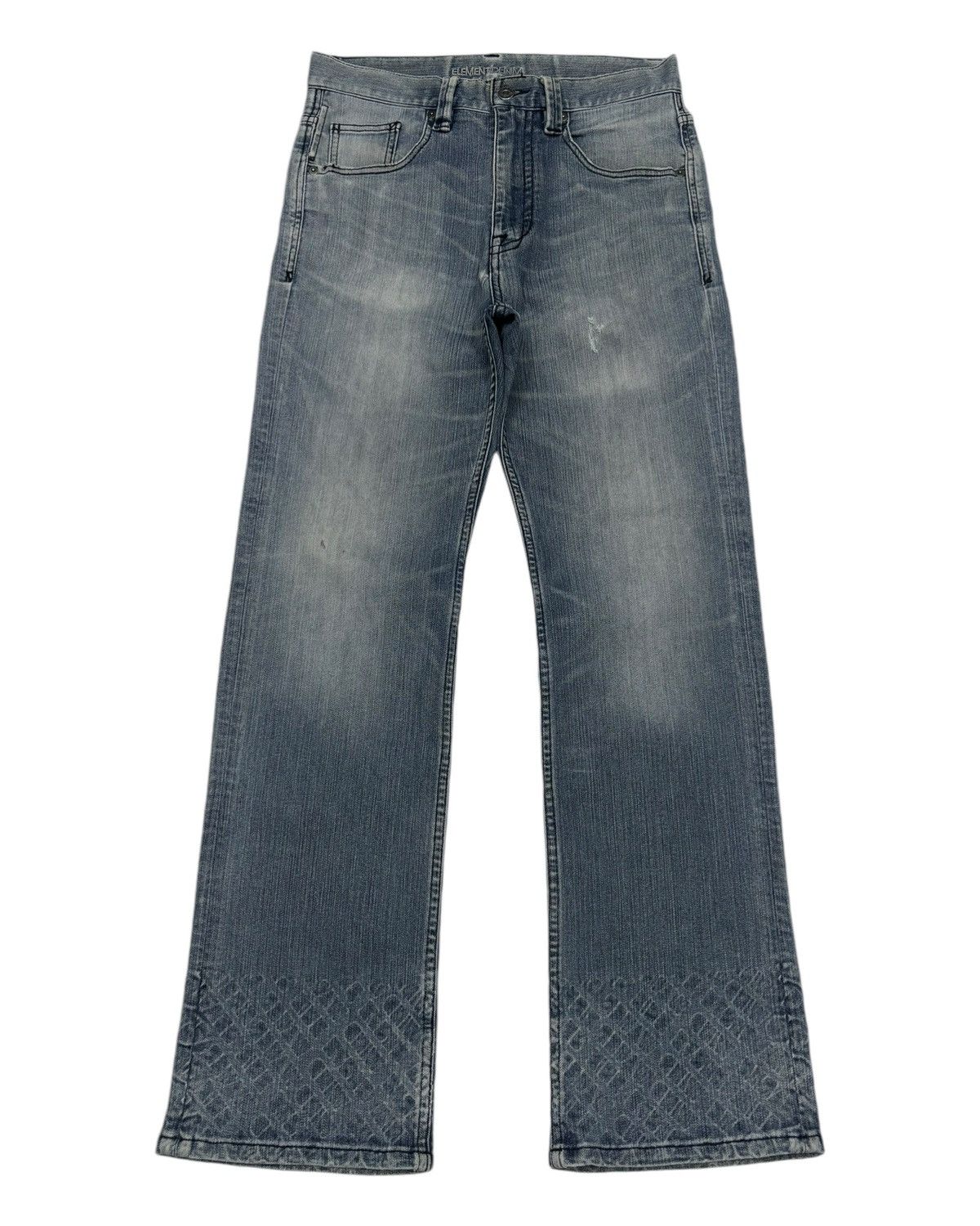 Element × Tornado Mart VINTAGE ELEMENT CLAW MARK DISTRESSED DENIM JEANS Size US 30 / EU 46 - 1 Thumbnail