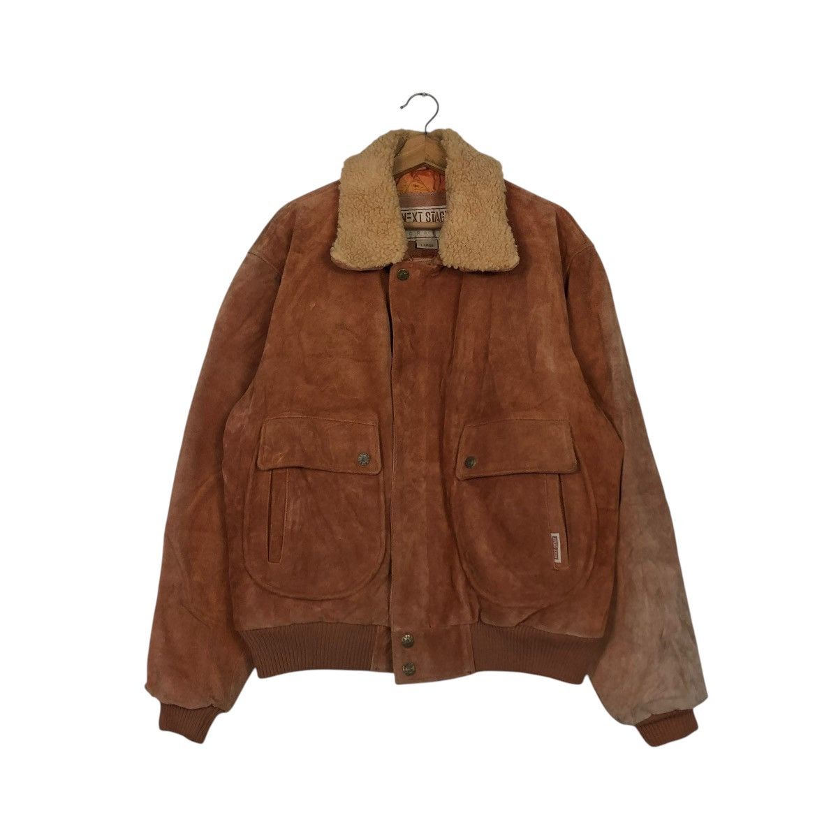 Japanese Brand 🔥VINTAGE LEATHER JACKET SUN FADED NEXT STAGE ISSEY MIYAKE Size US L / EU 52-54 / 3 - 3 Thumbnail
