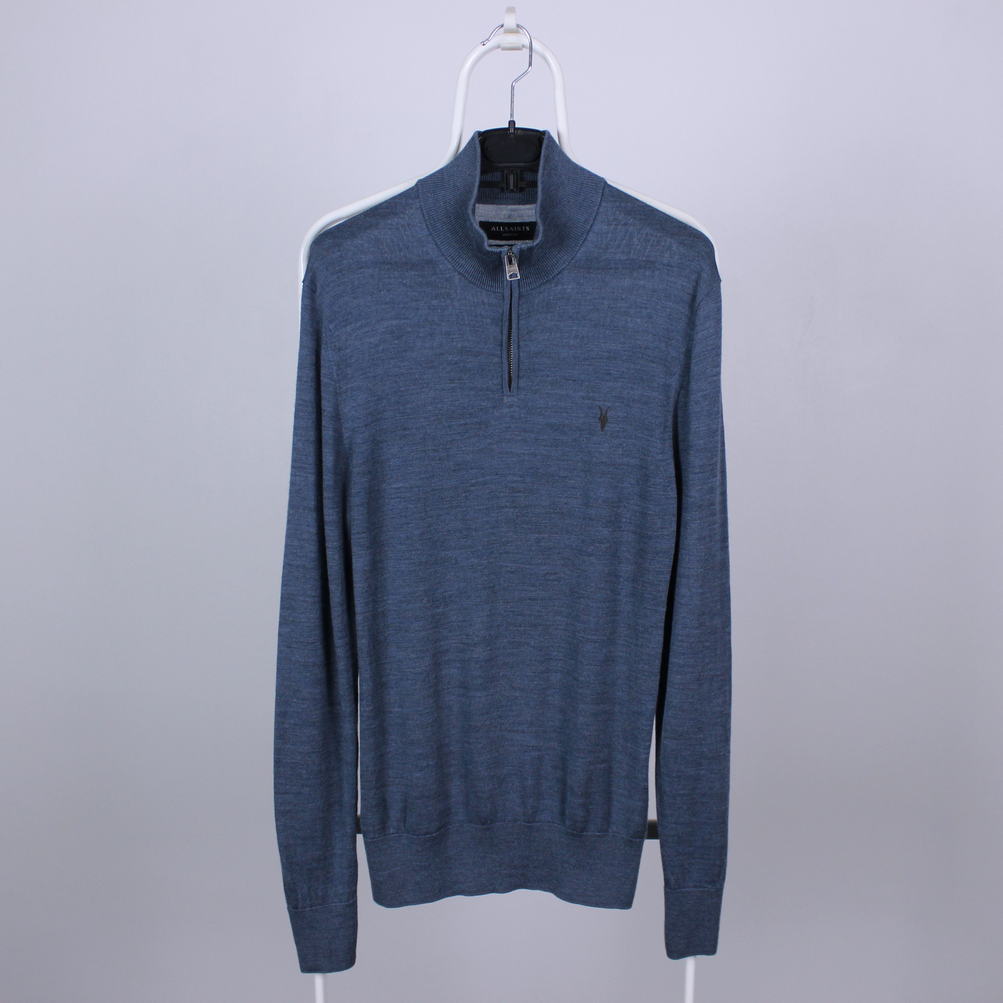 Allsaints Allsaints sweater men wool merino rare zip S M Size US M / EU 48-50 / 2 - 6 Thumbnail