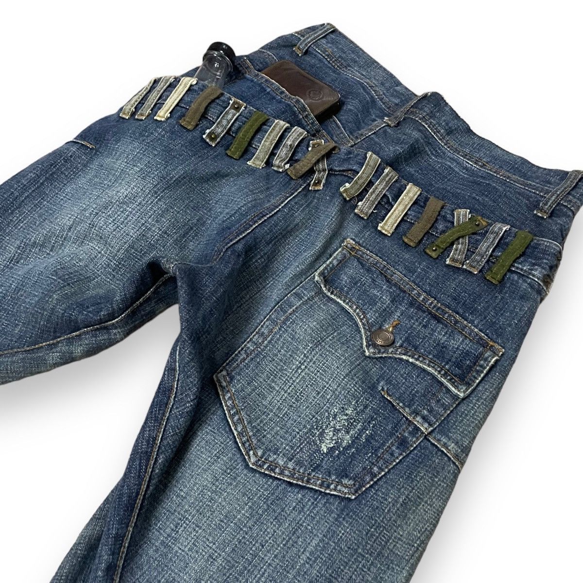 Le Grande Bleu (L.G.B.) 🇯🇵 BREATHMINT BRTHBREATH NATIVE DOUBLE WAIST DENIIM PANTS Size US 29 - 9 Thumbnail