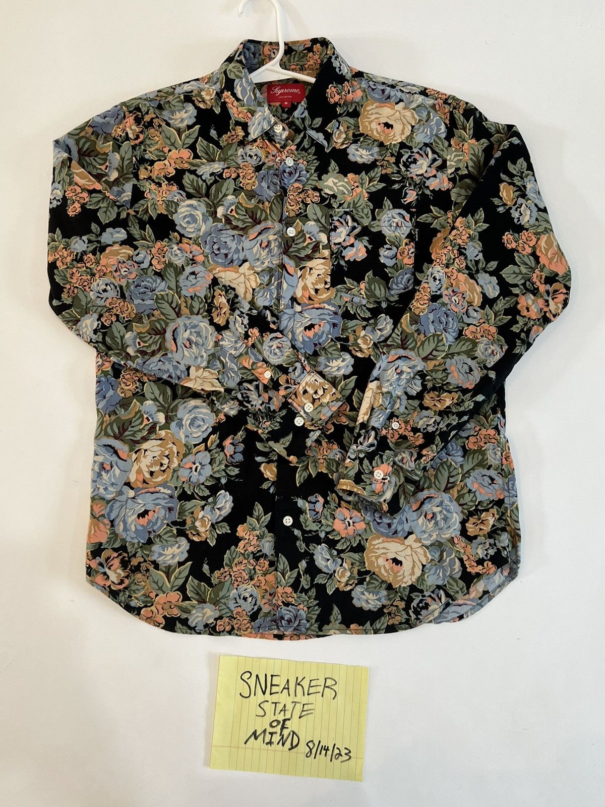 Supreme RARE Supreme Floral Button Up Shirt Black Size Medium CLEAN Size US M / EU 48-50 / 2 - 1 Thumbnail