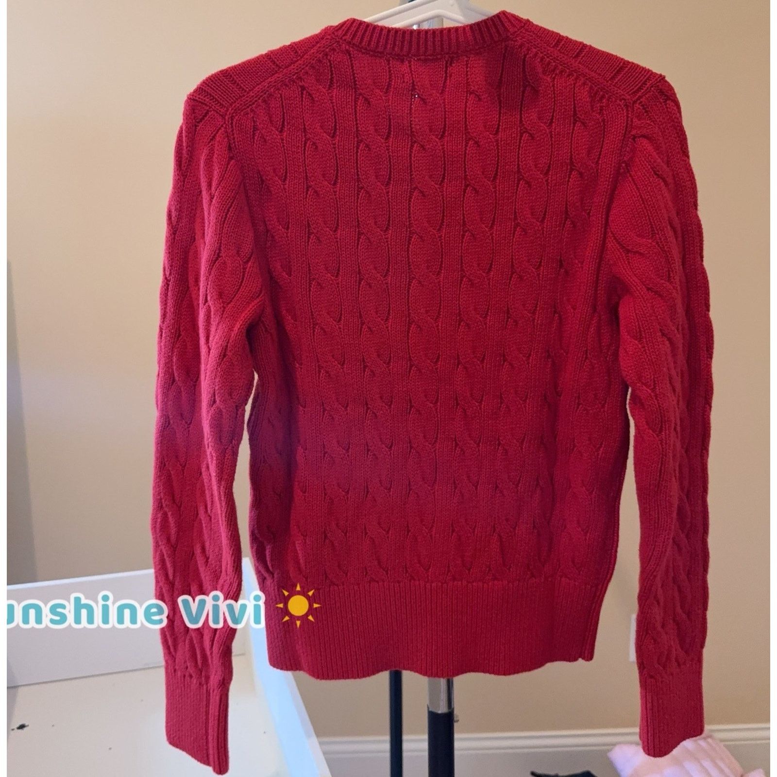 Ralph Lauren NEW Ralph Lauren woman Cotton Cable Knit Cardigan Sweater Size M / US 6-8 / IT 42-44 - 10 Thumbnail
