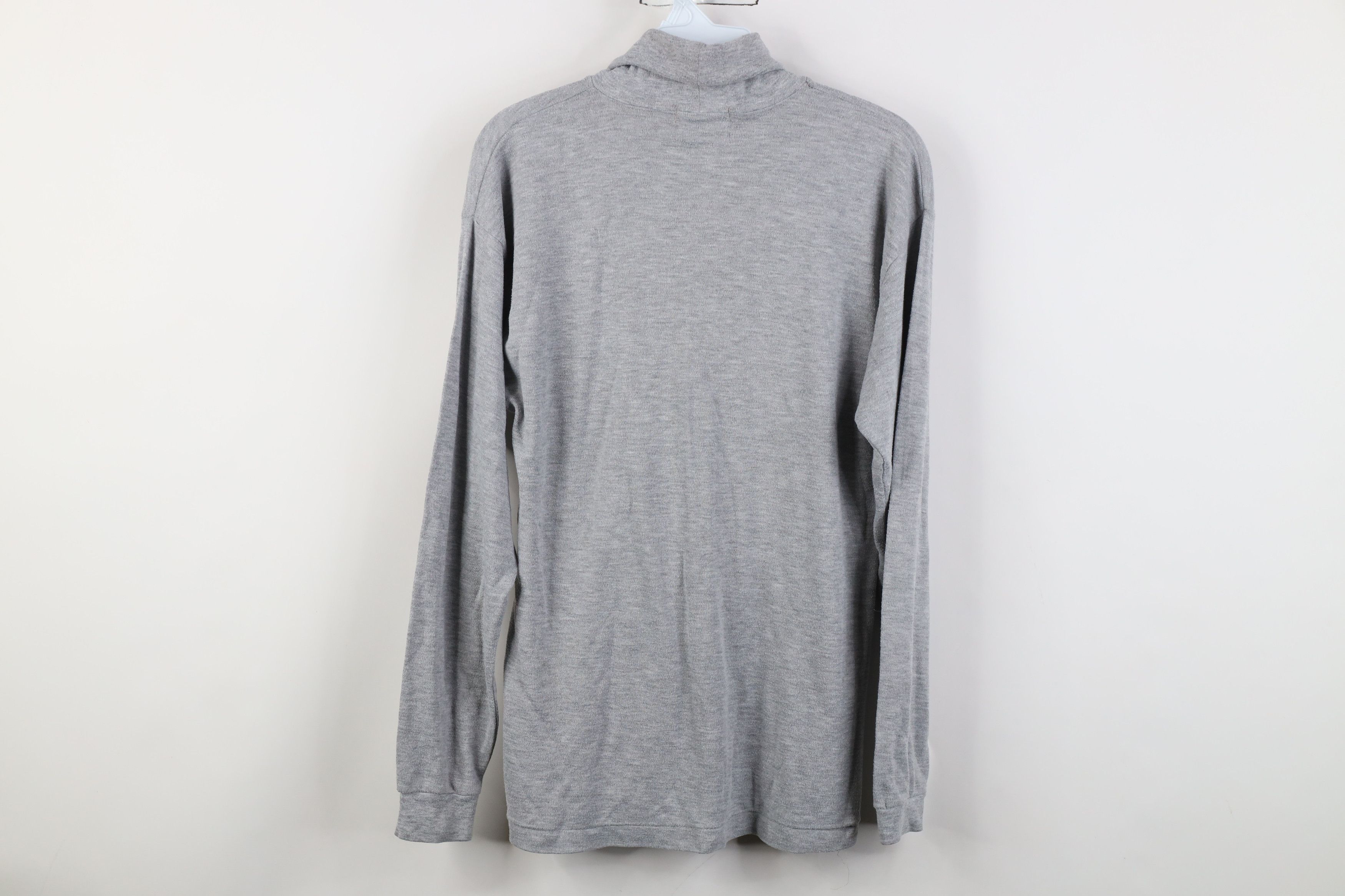 Vintage Vintage 90s Streetwear Long Sleeve Turtleneck T-Shirt Gray Size M / US 6-8 / IT 42-44 - 8 Thumbnail