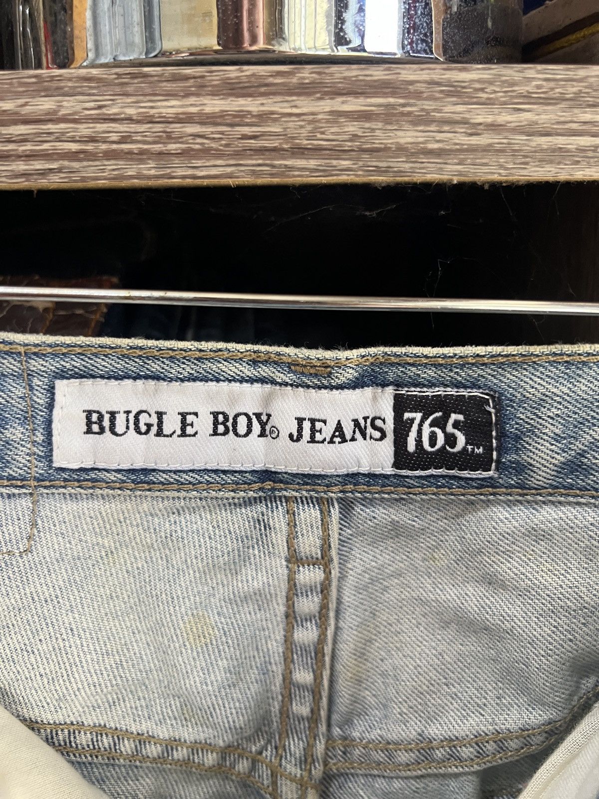 Bugle Boy 🔥Vintage Bugle Boy Cropped Denim Size US 35 - 15 Thumbnail