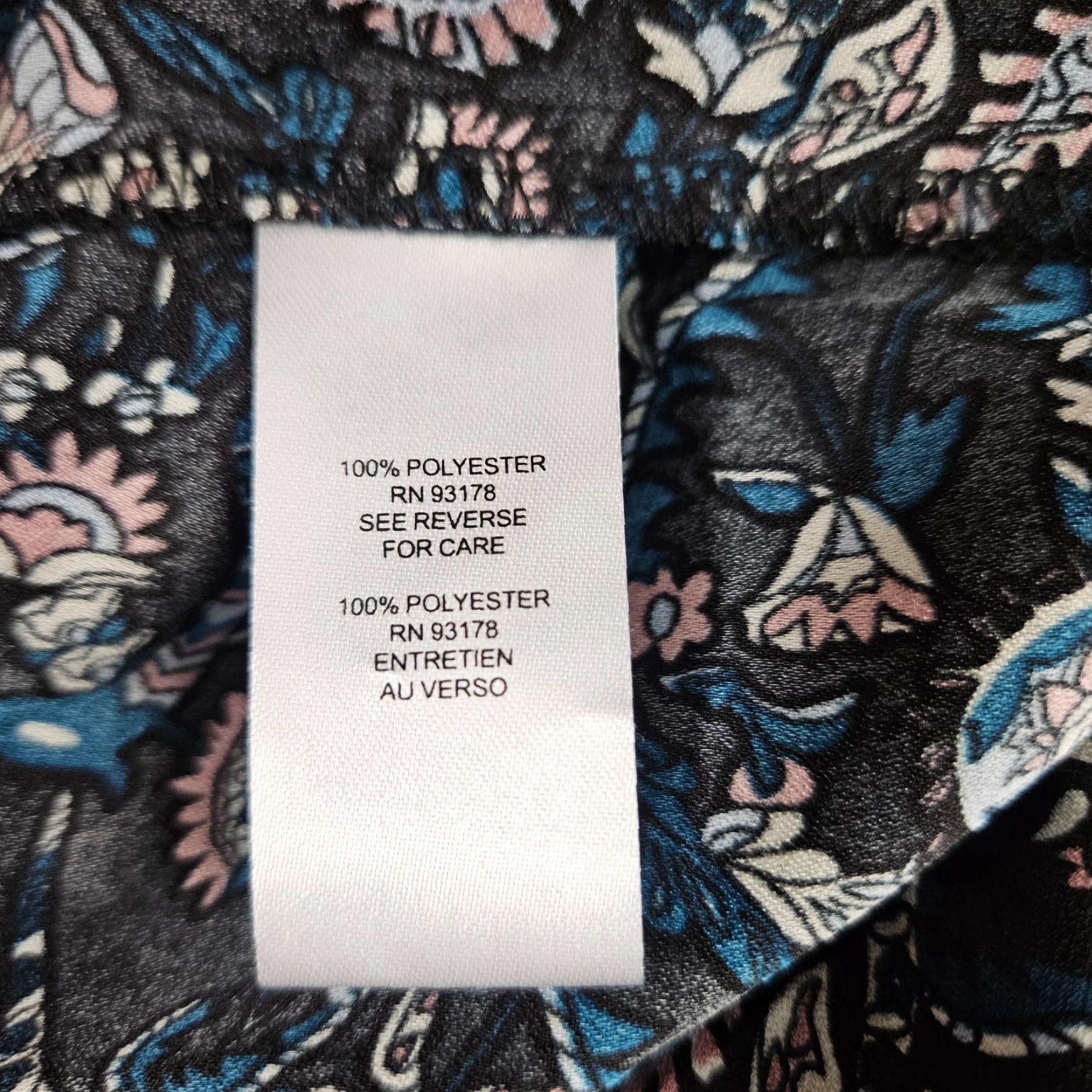 Vintage **T Tahari Women's XL Black Teal 3/4 Sleeve Paisley Blouse** User: T Tahari Women's XL Black Teal 3/4 Sleeve Paisley Blouse Size XL / US 12-14 / IT 48-50 - 5 Thumbnail