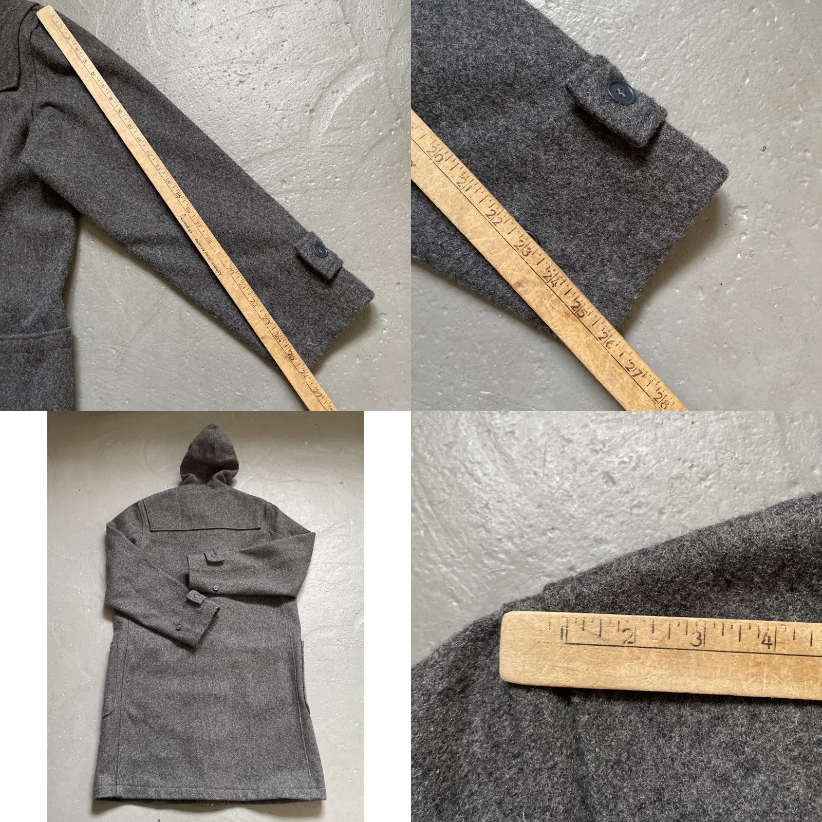 Schott VINTAGE Schott AT078 Wool Toggle Parka Duffel Style Long Jacket Made In USA L Men Gray Size US L / EU 52-54 / 3 - 8 Thumbnail