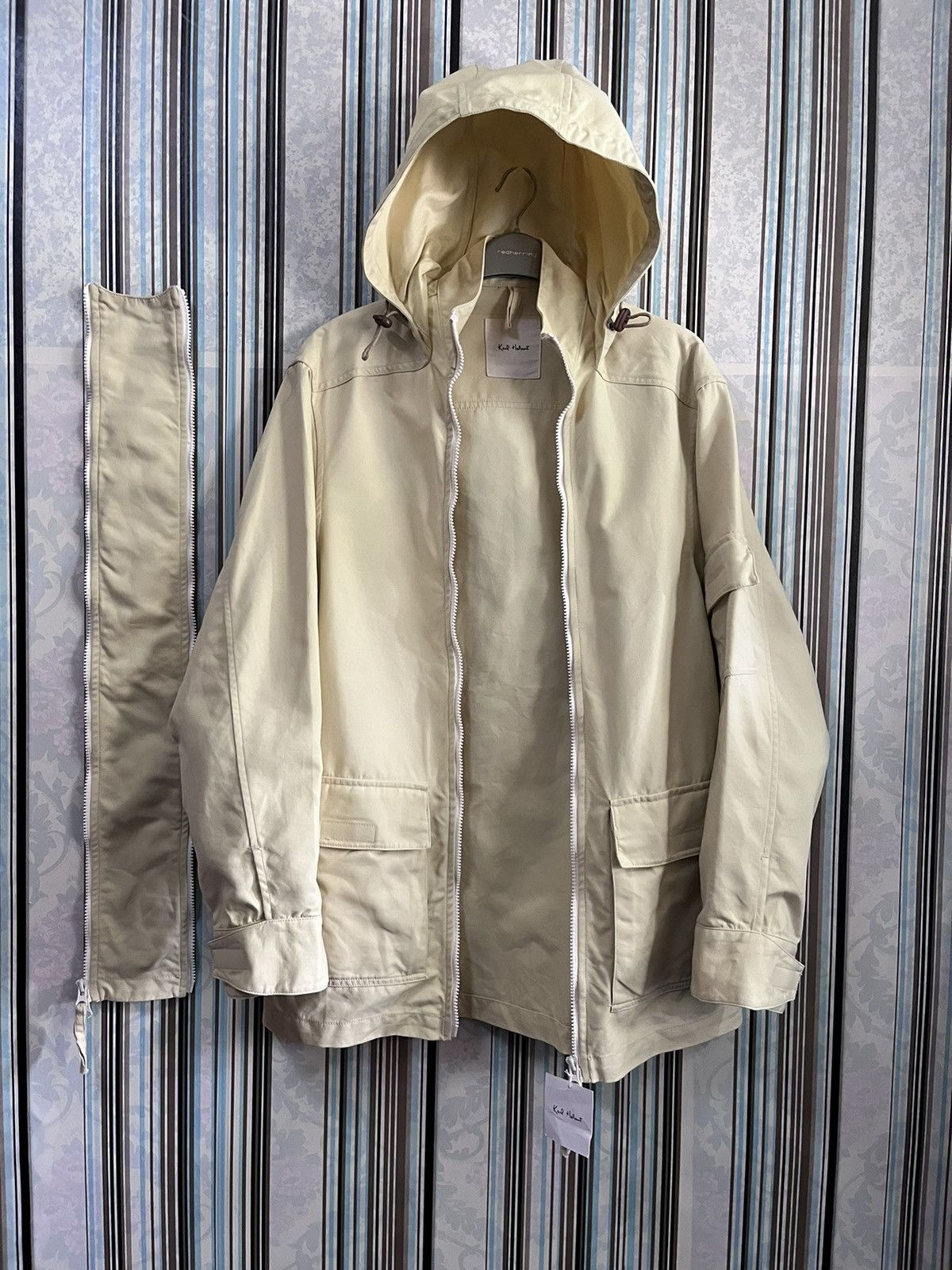 Karl Helmut Drawstring double zip utility apparel nwt #F3 Size US M / EU 48-50 / 2 - 3 Thumbnail