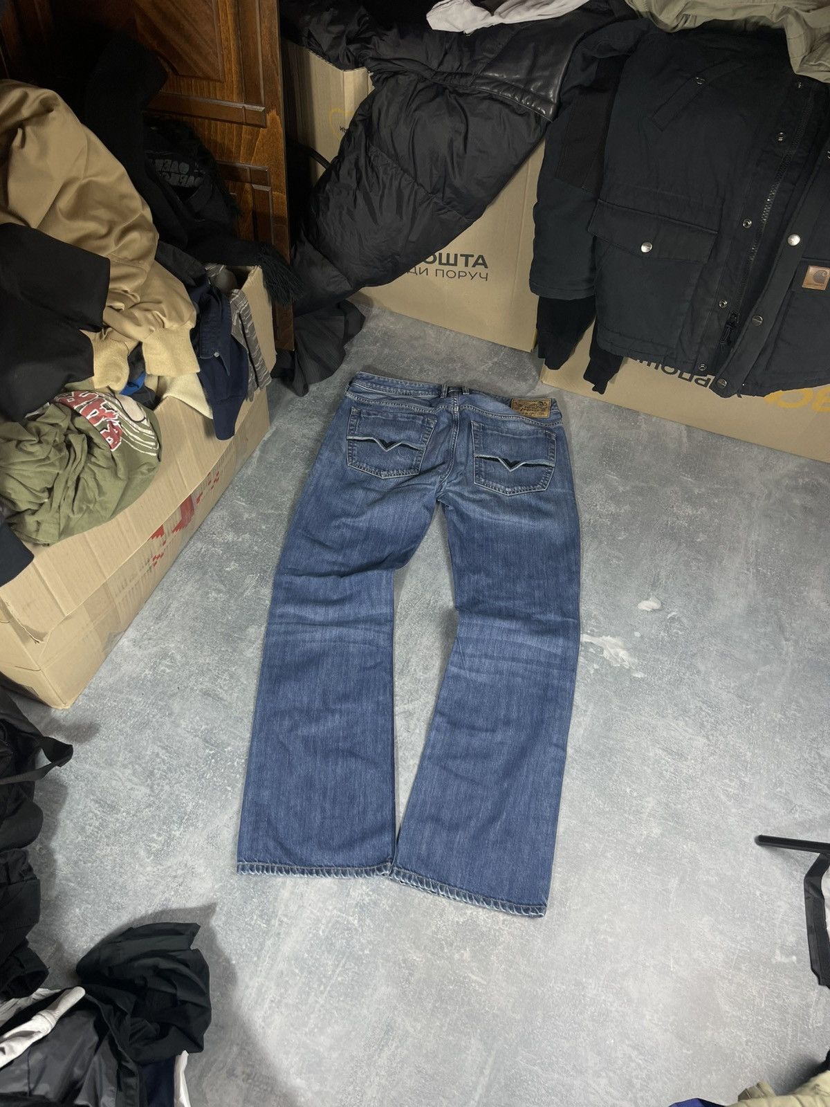 Diesel Vintage baggy Diesel zatiny larkee denim jeans Size US 34 / EU 50 - 1 Thumbnail