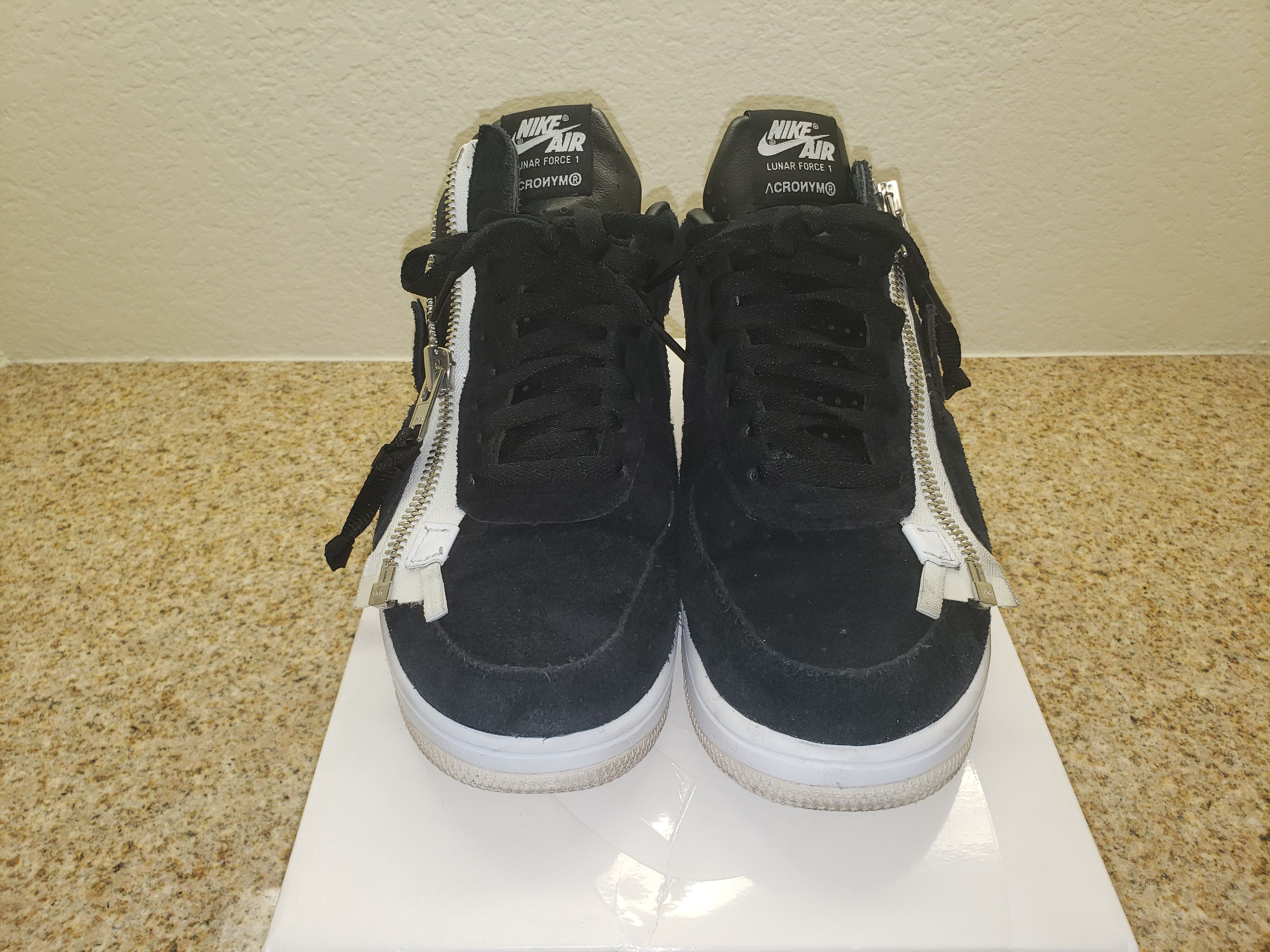 image of Acronym Lunar Force 1 Shoes in Black, Men's (Size 9)