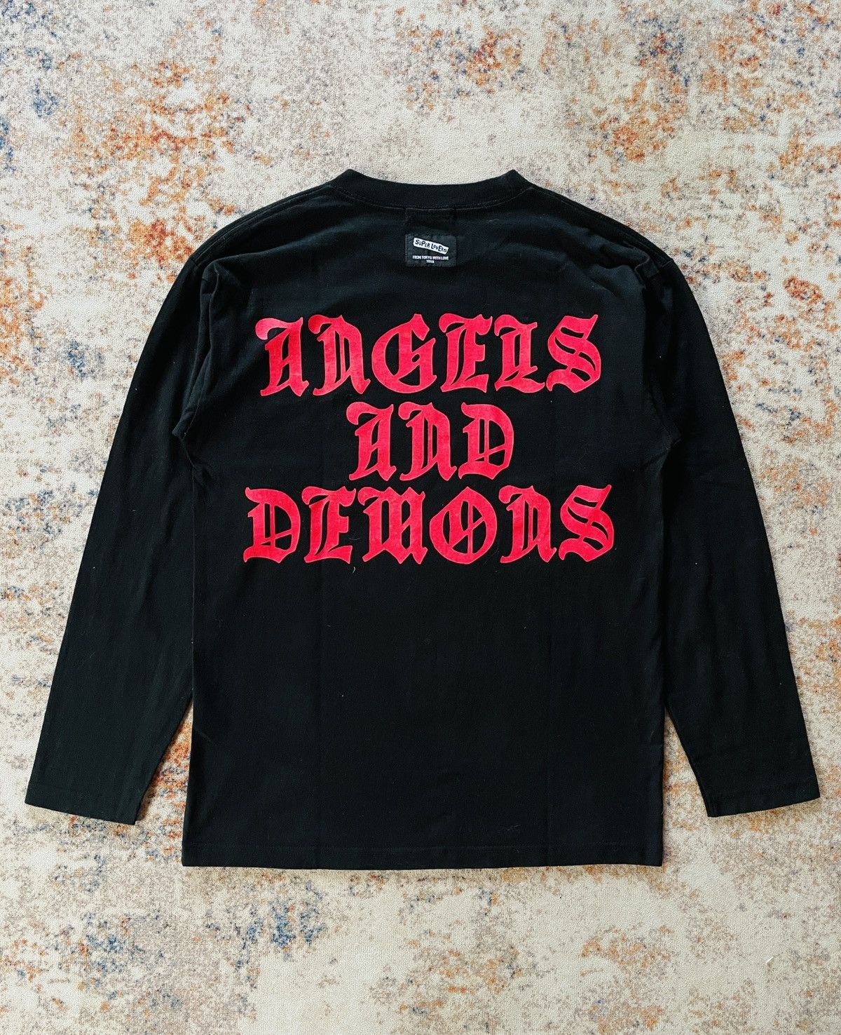 Japanese Brand SUPERLOVERS LOVER ROCKS ANGELS & DEMONS LONGSLEEVE Size US M / EU 48-50 / 2 - 2 Thumbnail