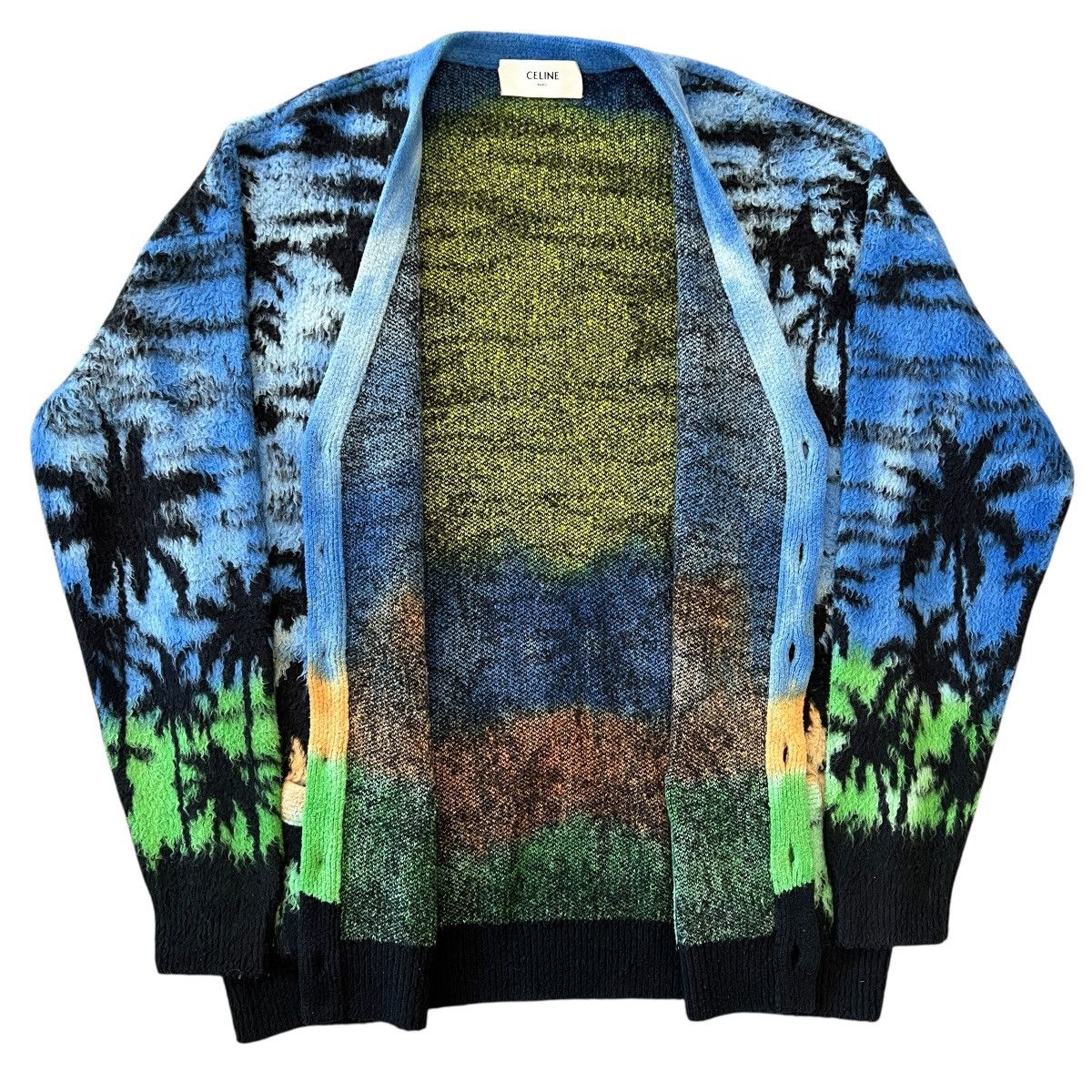Celine CELINE 2023SS Sunset Tropical Printed Cotton Cardigan Size US M / EU 48-50 / 2 - 4 Thumbnail