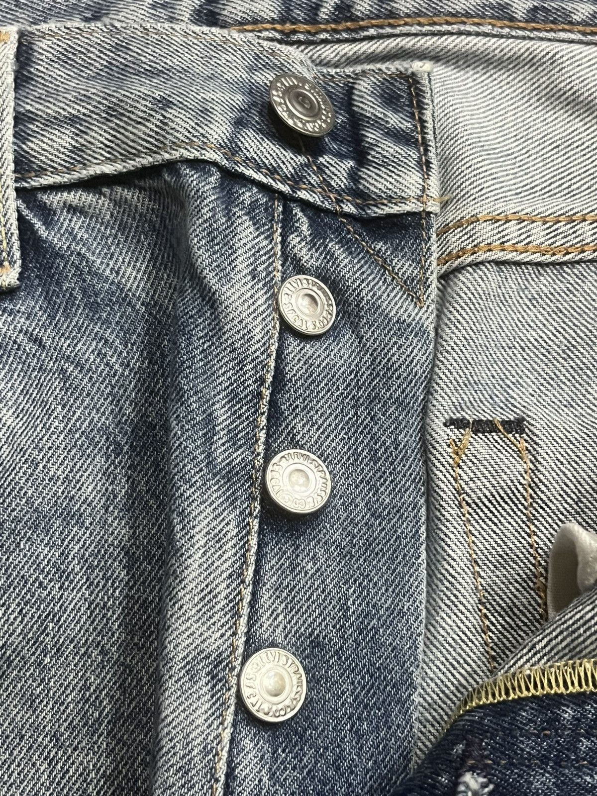 Levi's Levi’s 501 Big E Red Tab USA Flag Label Non Selvedge Jeans Size US 30 / EU 46 - 6 Thumbnail