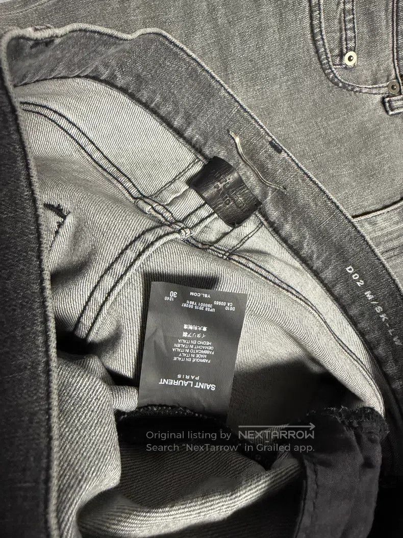 Saint Laurent Paris Saint Laurent Paris Distressed Washed Jeans Size US 30 / EU 46 - 3 Thumbnail
