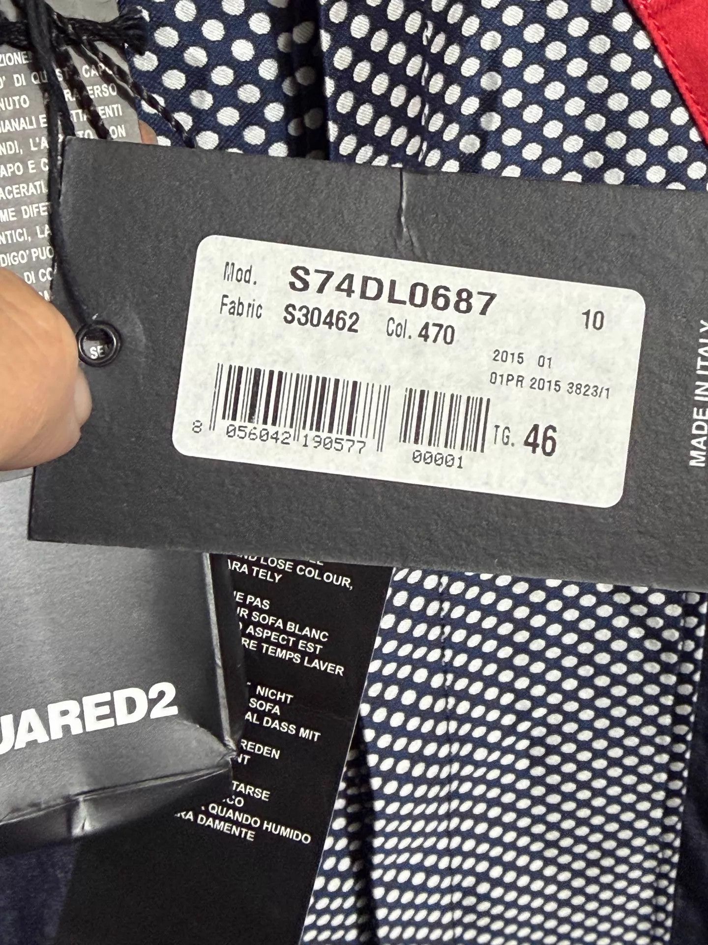 Dsquared2 Dsquared2 D2 Polka Dot Denim Shirt Jacket 46 Red Size US S / EU 44-46 / 1 - 8 Thumbnail