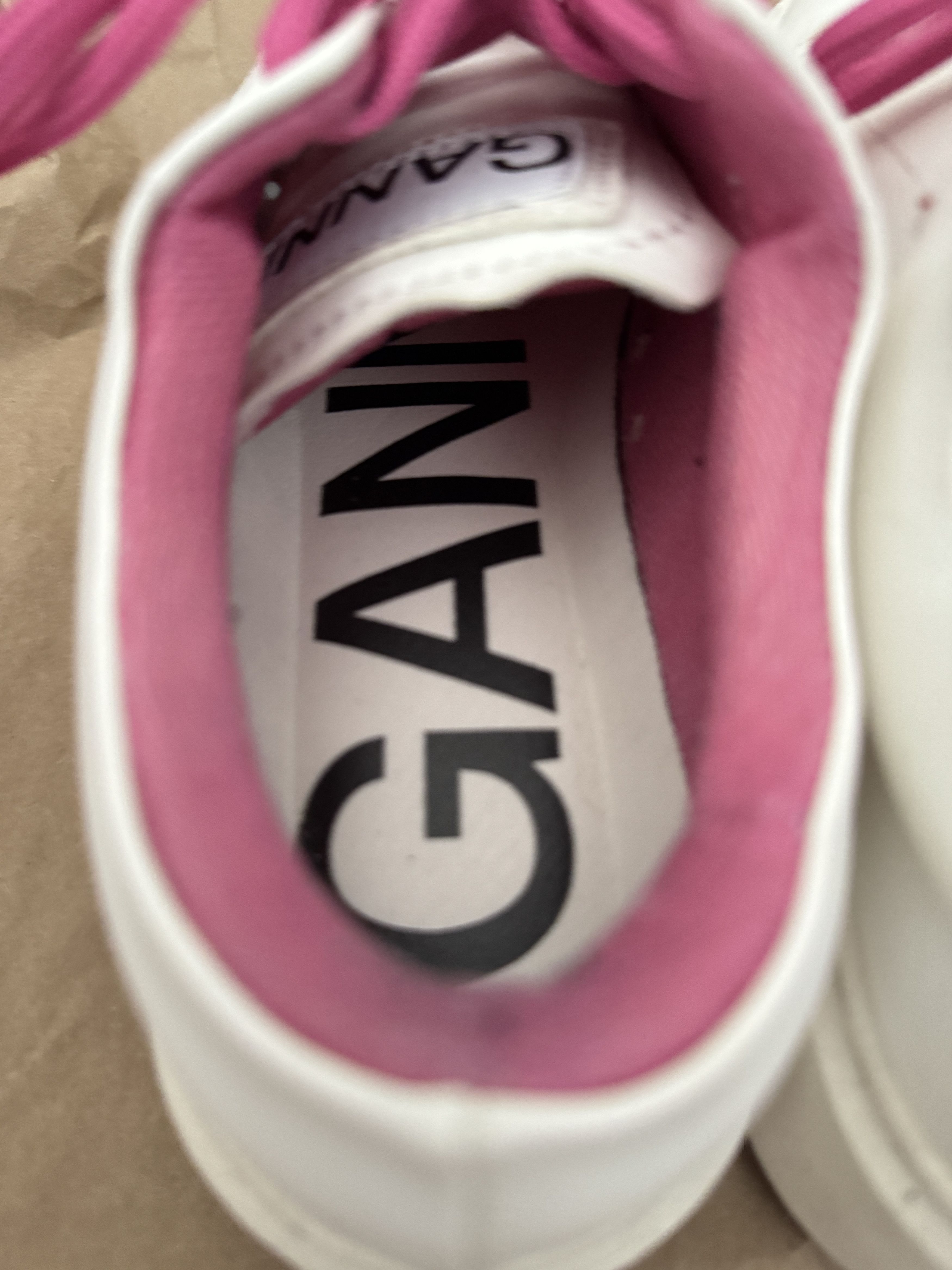 Ganni GANNI White & Pink Sporty Mix Cupsole Sneakers Size US 6 / IT 36 - 5 Thumbnail