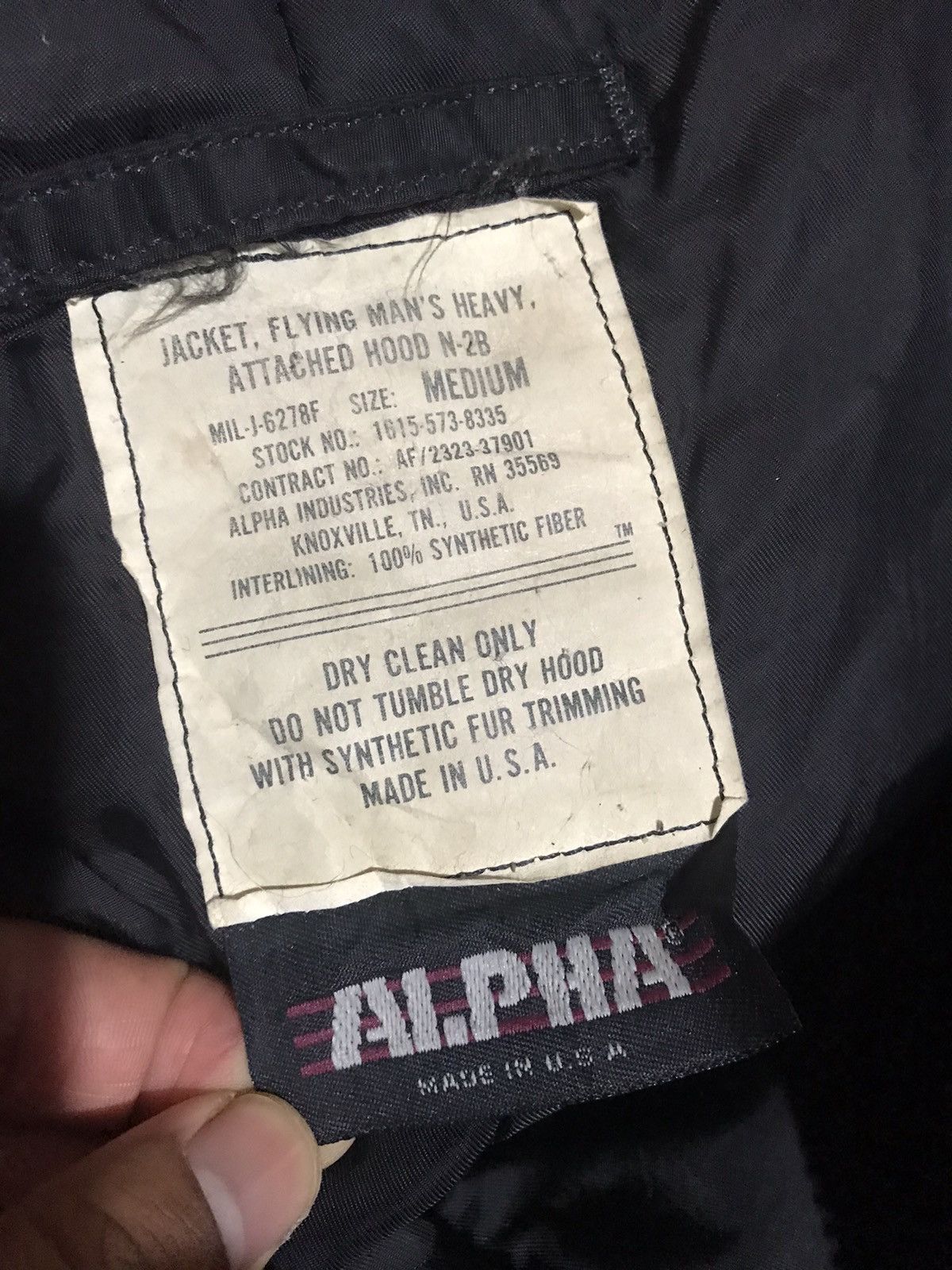 Alpha Industries Rare Vintage 80s Alpha Industries full zipper bomber jacket Size US M / EU 48-50 / 2 - 14 Thumbnail