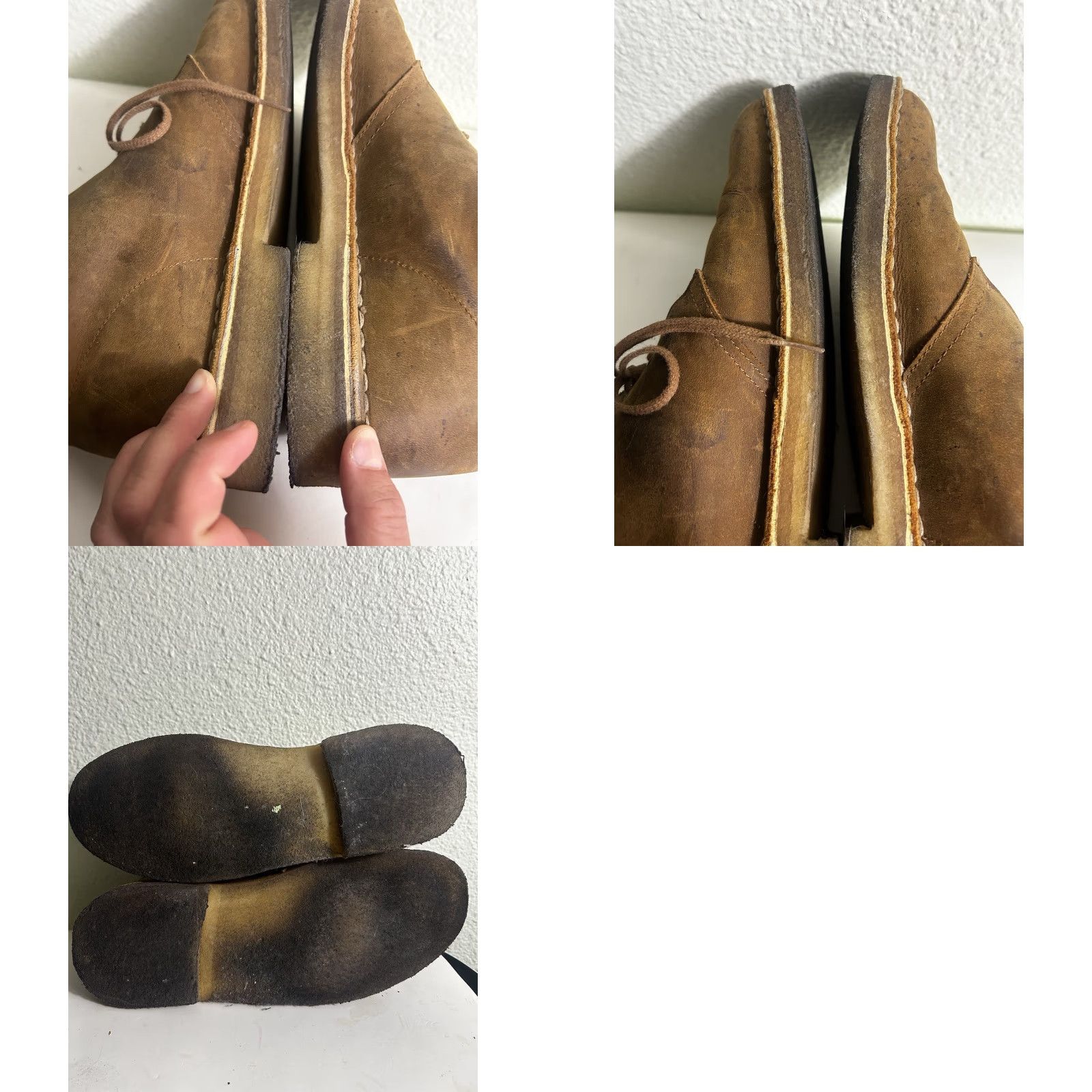 Clarks Clarks Desert Boot Mens 10.5 Ankle Boot Lace Up Leather Brown Bodied Desert Shoe Mens Brown 10.5 Lace Up Leather Desert Boot Shoes Mens Size US 11 / EU 44 - 11 Thumbnail