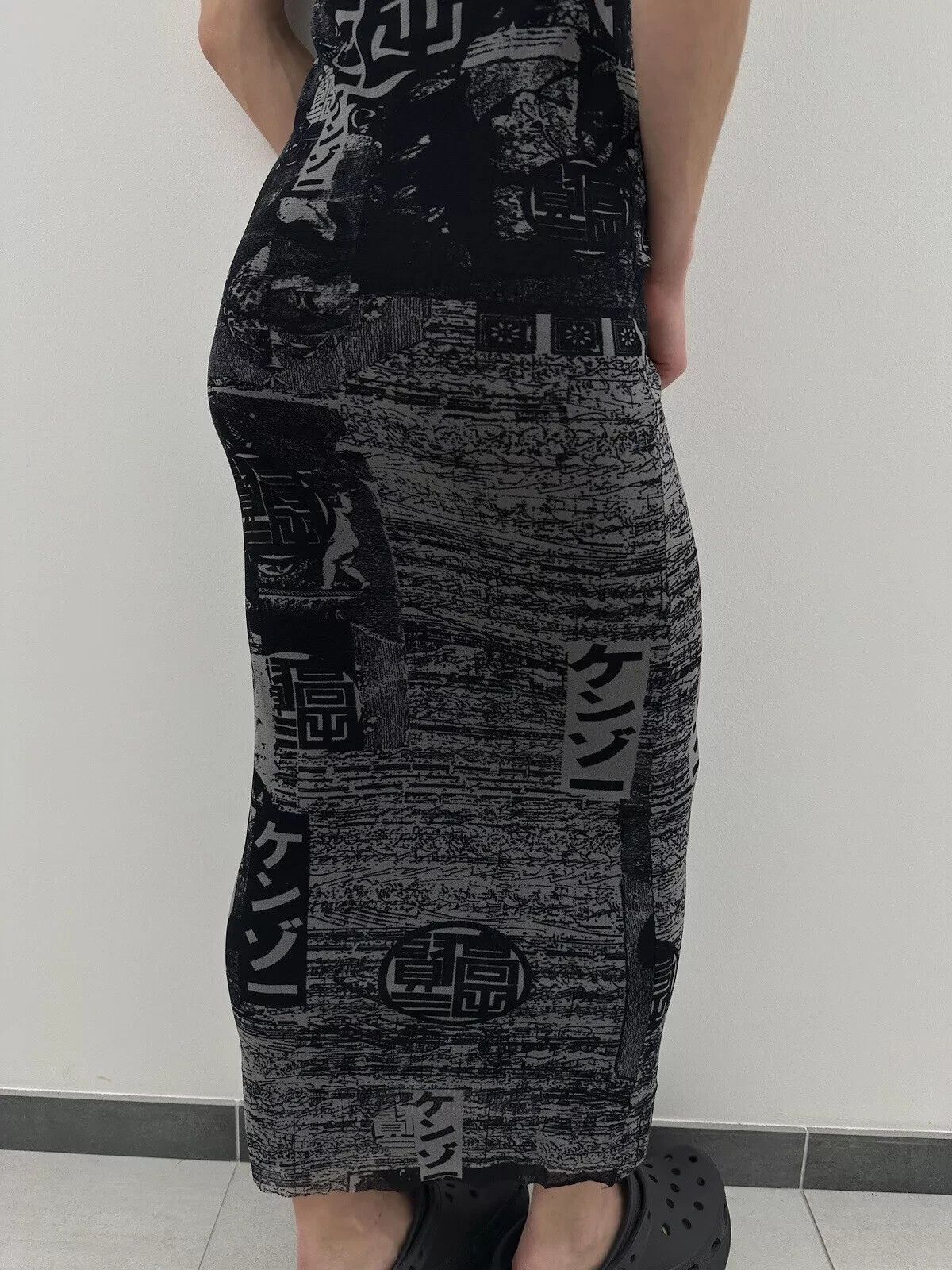 Kenzo Vintage Kenzo Jeans Sheer Mesh Long Dress Asian Tokyo y2k Size M / US 6-8 / IT 42-44 - 17 Thumbnail