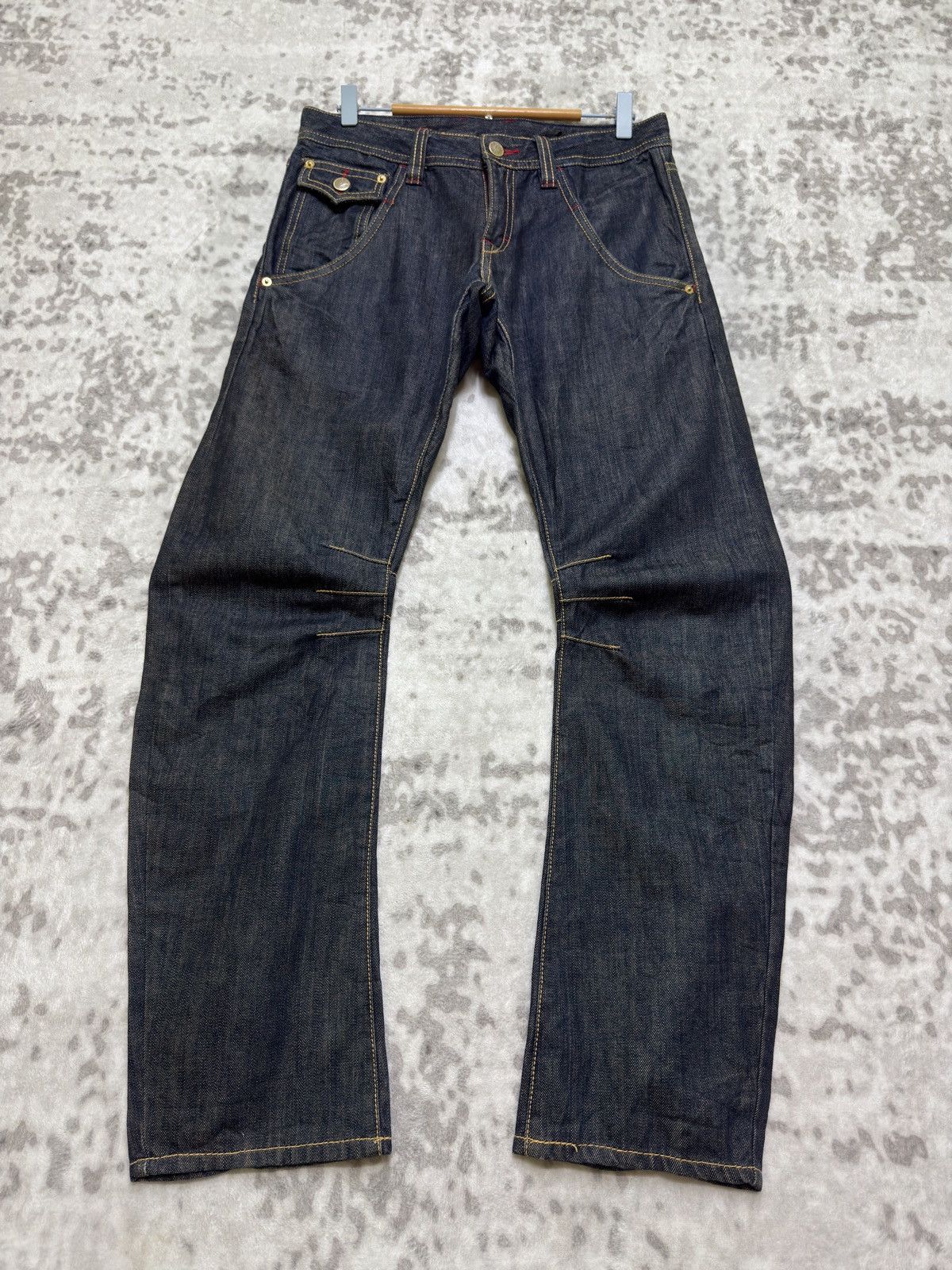 PPFM Vintage PPFM Curved Leg Banana Cut Zipper Punk Jeans Size US 30 / EU 46 - 2 Thumbnail