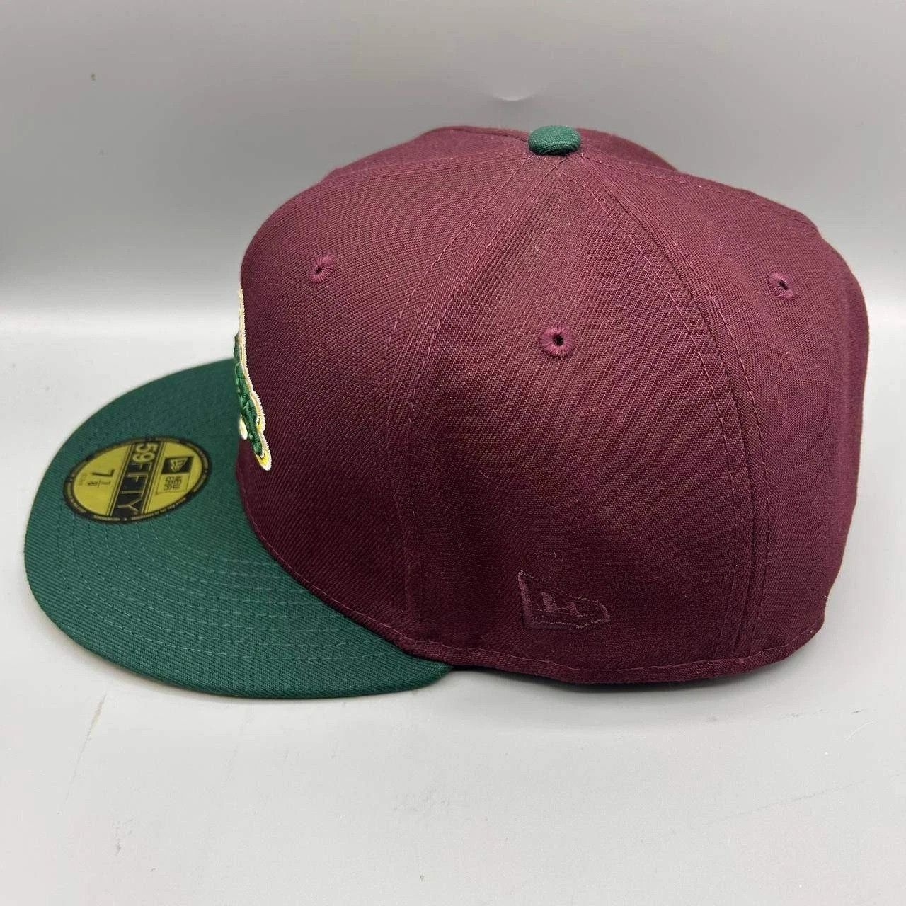 New Era Milwaukee Brewers Hat Men 7 7/8 Red Green MLB Fitted Cap New Size ONE SIZE - 6 Thumbnail