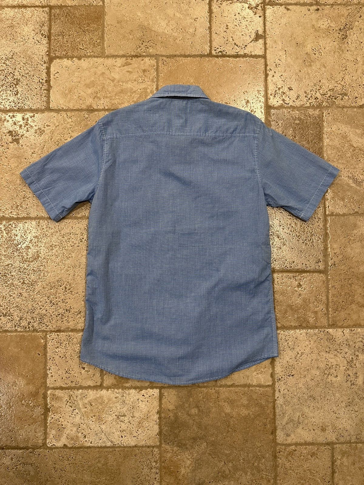 Burnside × Vintage Vintage Burnside Blue White Stripe Button Up Shirt Size US L / EU 52-54 / 3 - 8 Thumbnail