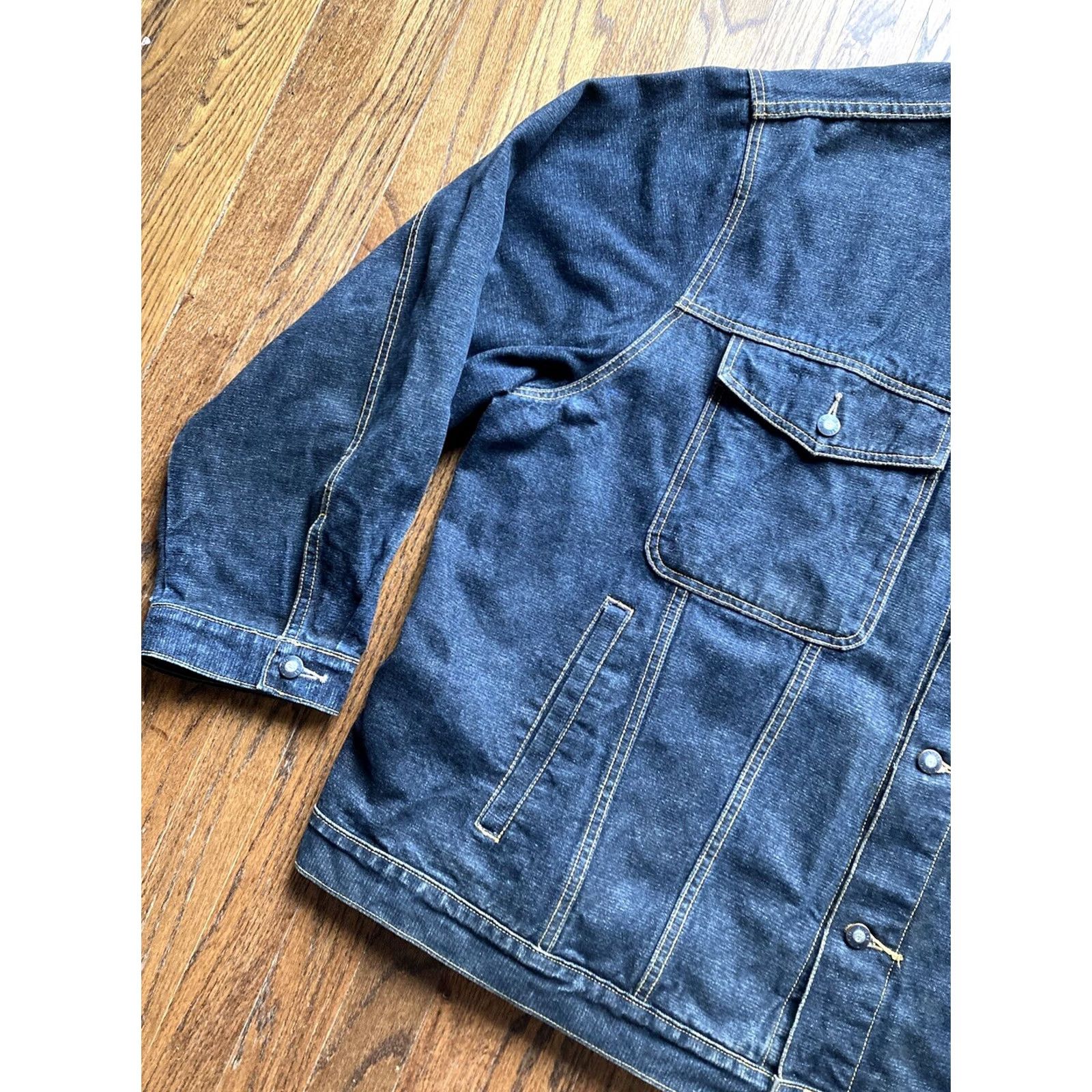 Vintage VINTAGE Paco Denim Jacket Mens 5XL Blue Jeans Trucker Streetwear Jacket Size US 39 - 2 Thumbnail