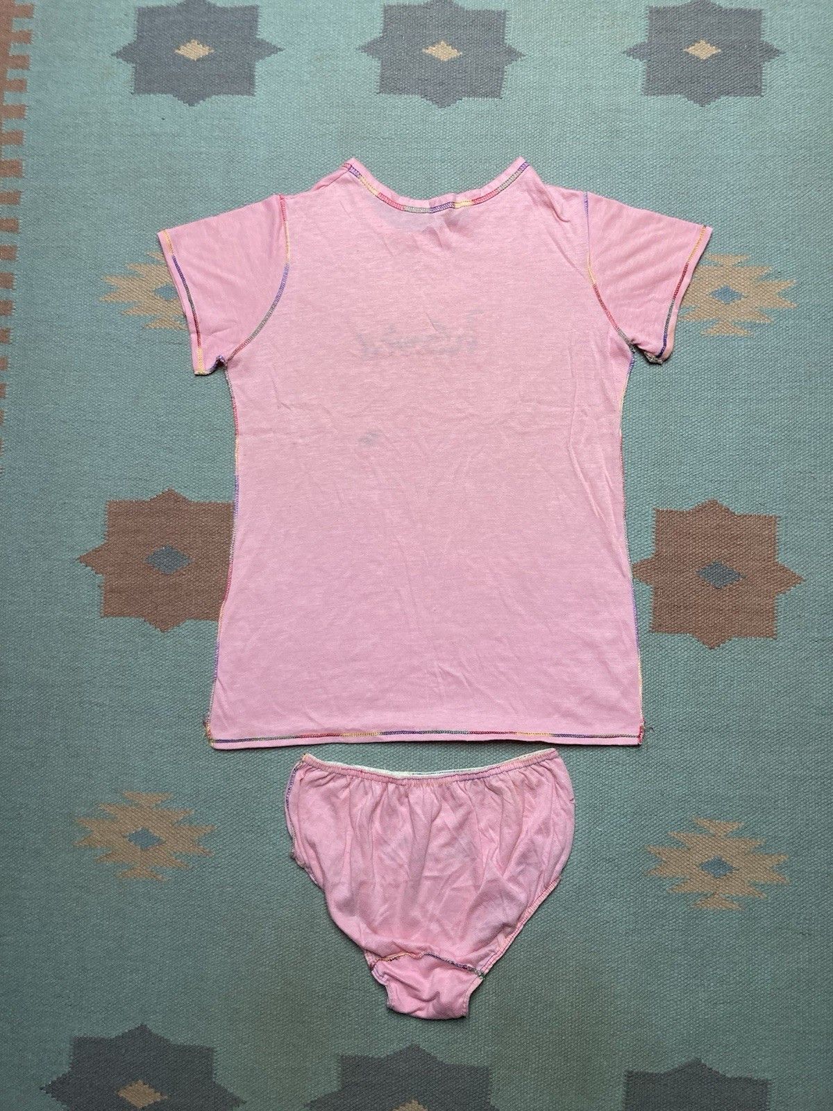 Vintage 70s t shirt underwear set wanted experience rainbow womens L Size L / US 10 / IT 46 - 6 Thumbnail