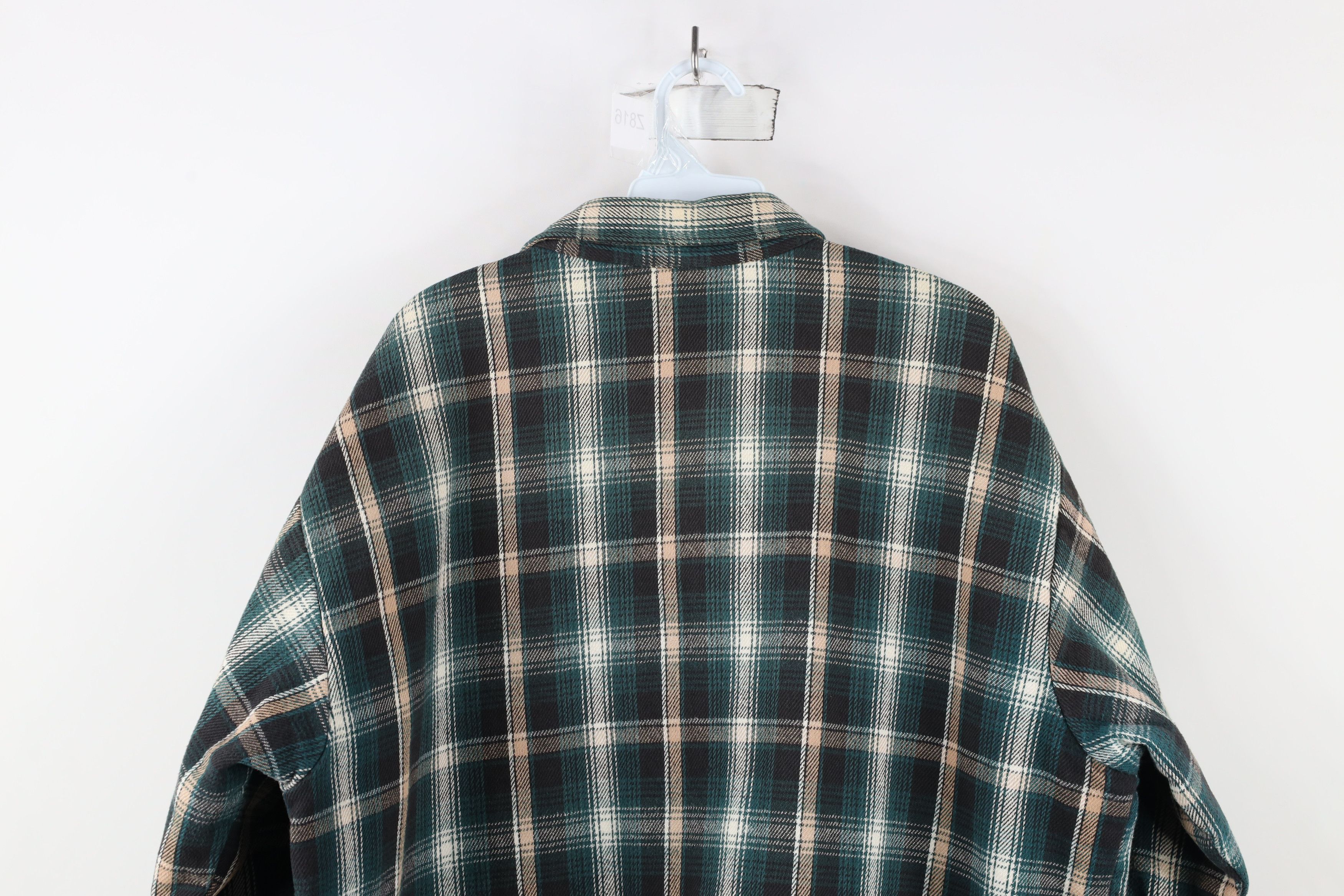FiveBrother × Vintage Vtg 90s Five Brother Flannel Snap Button Shirt Jacket USA Size US XL / EU 56 / 4 - 11 Thumbnail