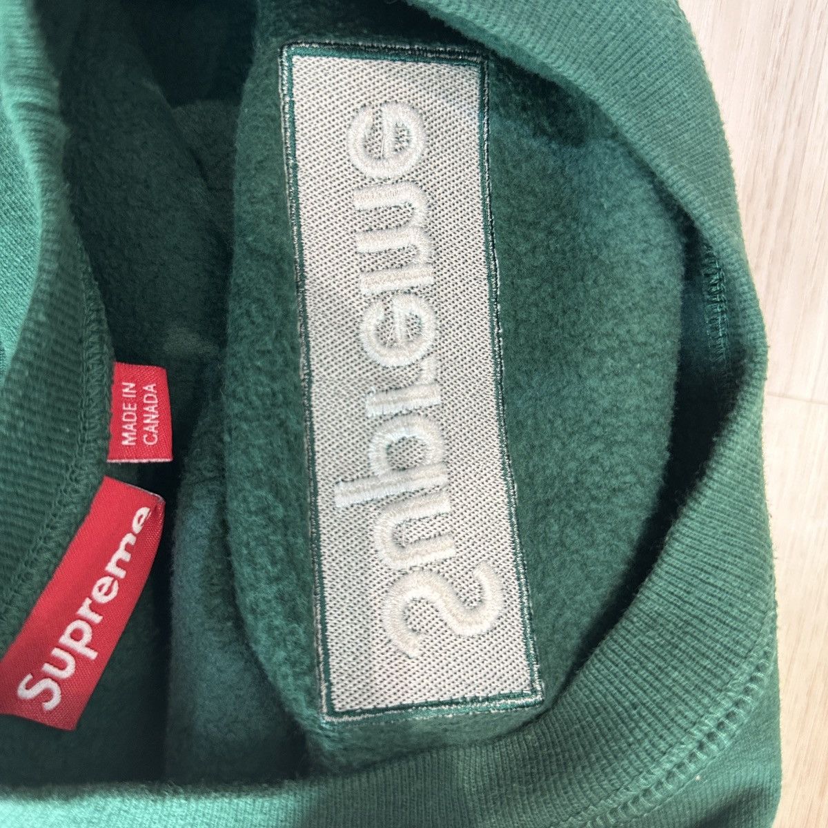Supreme Supreme Green box logo crewneck Size US L / EU 52-54 / 3 - 9 Thumbnail