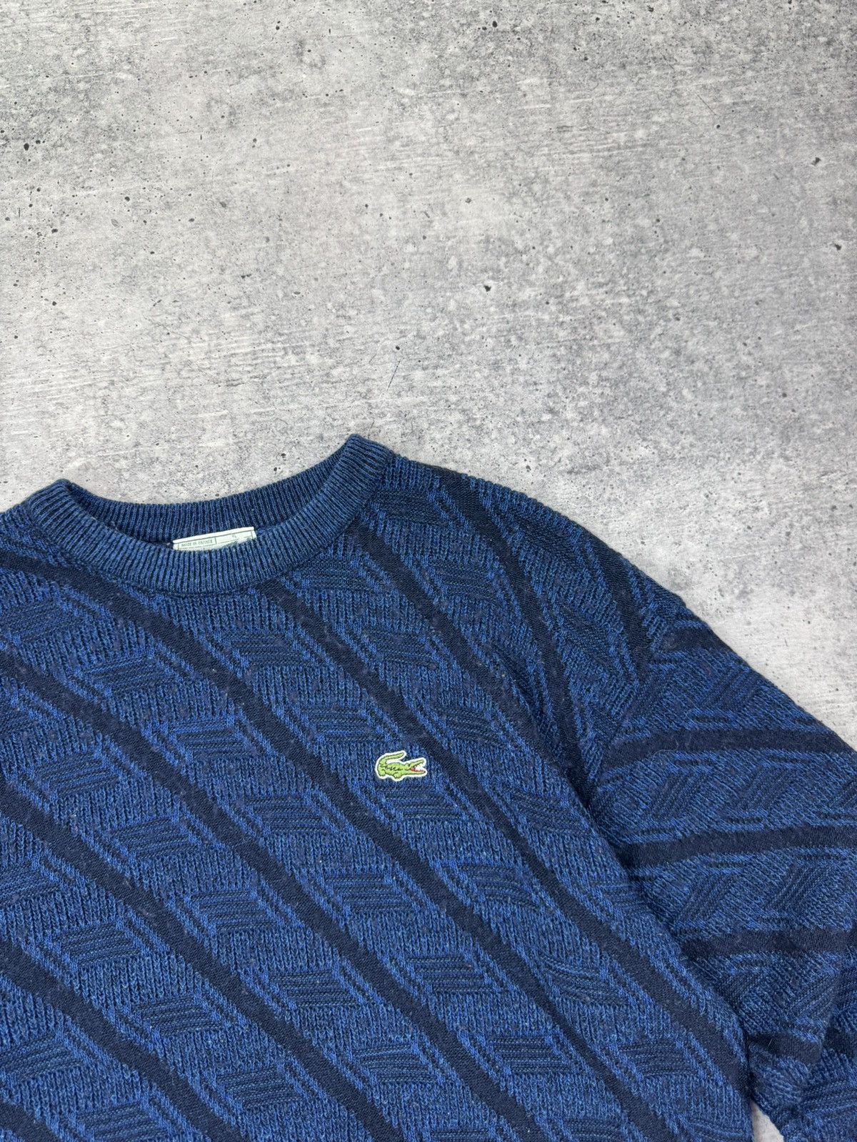 Lacoste Chemise Lacoste Vintage 90’s Style Wool Blue Sweater Men L Size US L / EU 52-54 / 3 - 6 Thumbnail