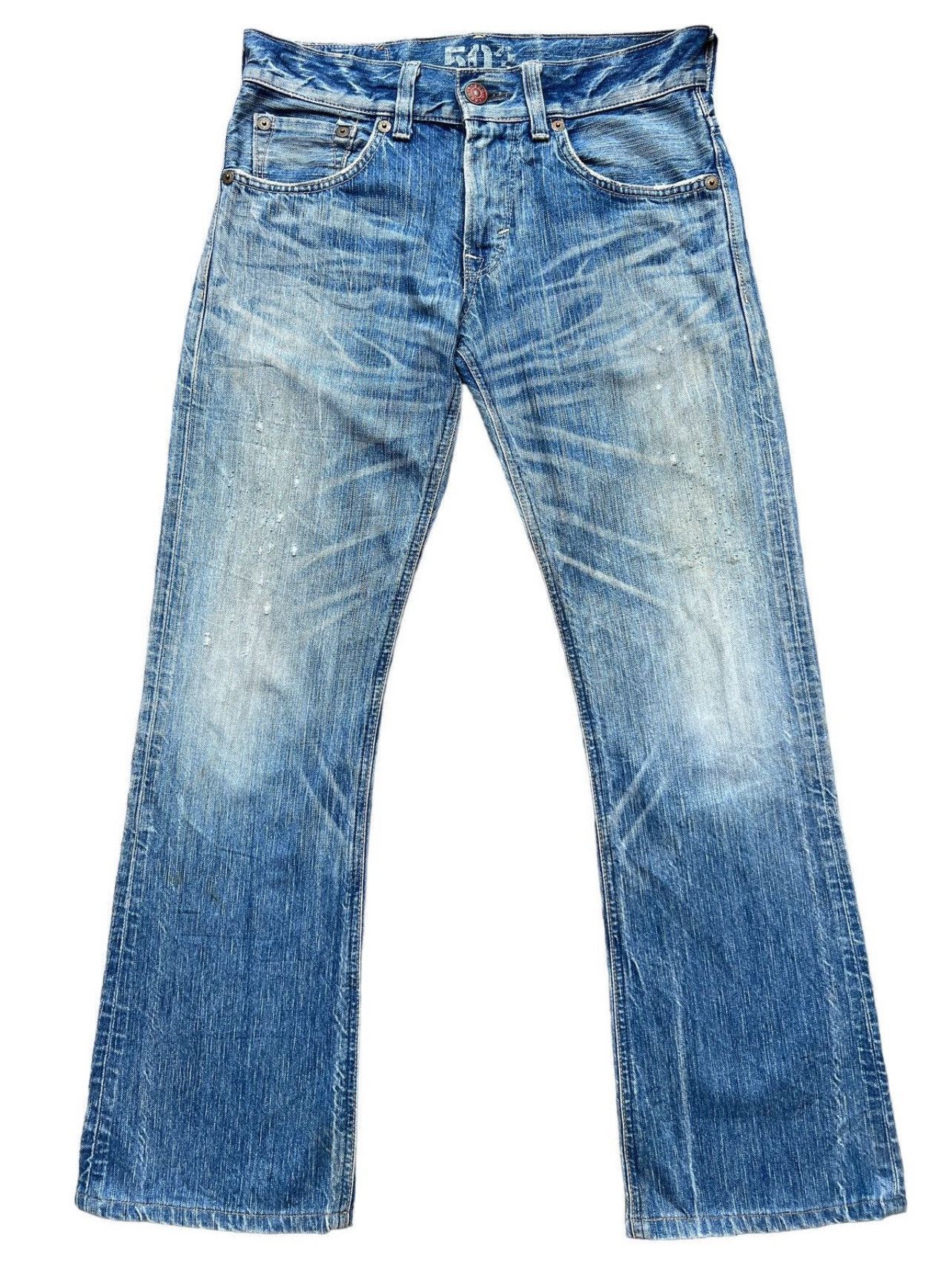 Edwin Edwin 503 Distressed Flare Bootcut Denim Jeans 32x30.5 Size US 32 / EU 48 - 1 Thumbnail