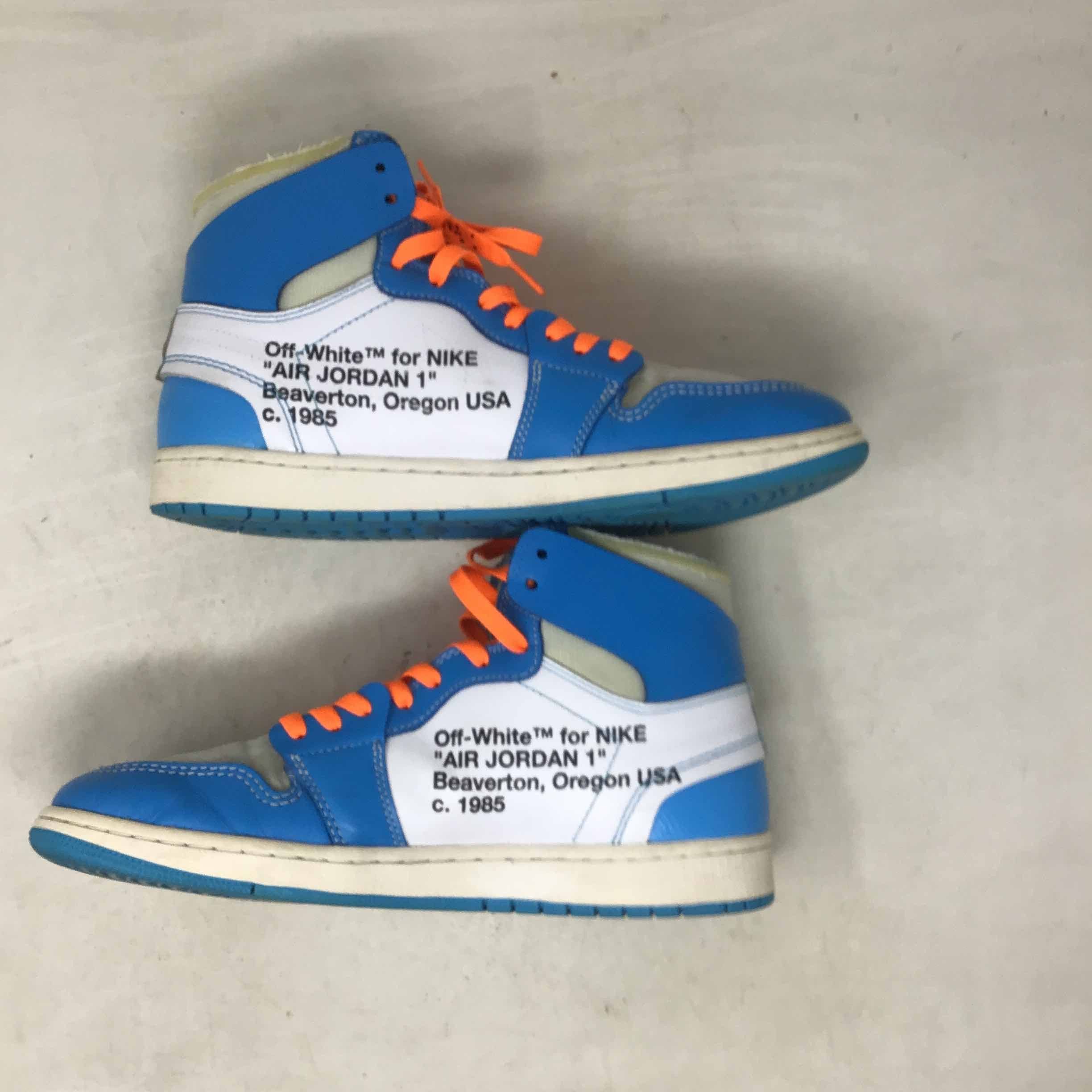 Jordan Brand Off White x Air Jordan 1 Retro High OG UNC Grailed