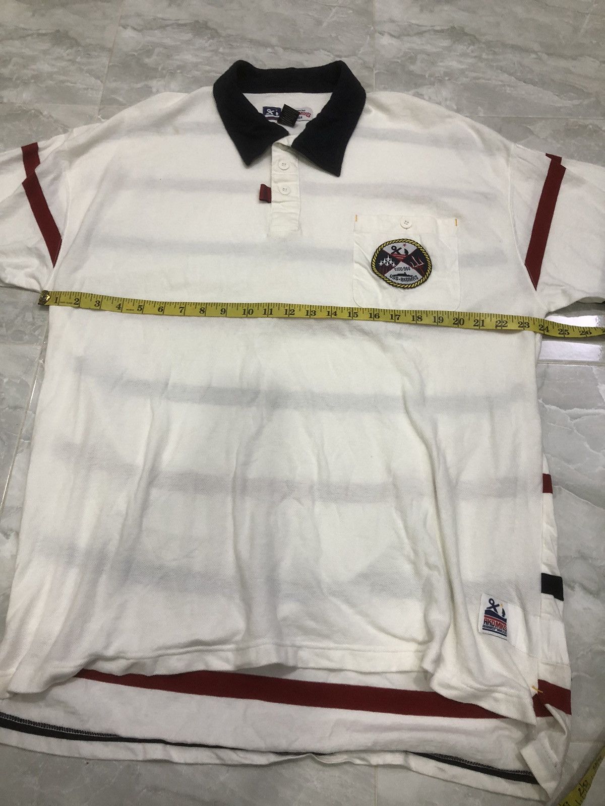 Akademiks Vintage Akademiks Naval Rugby Polo (USS 0100-964) Size US XL / EU 56 / 4 - 13 Thumbnail