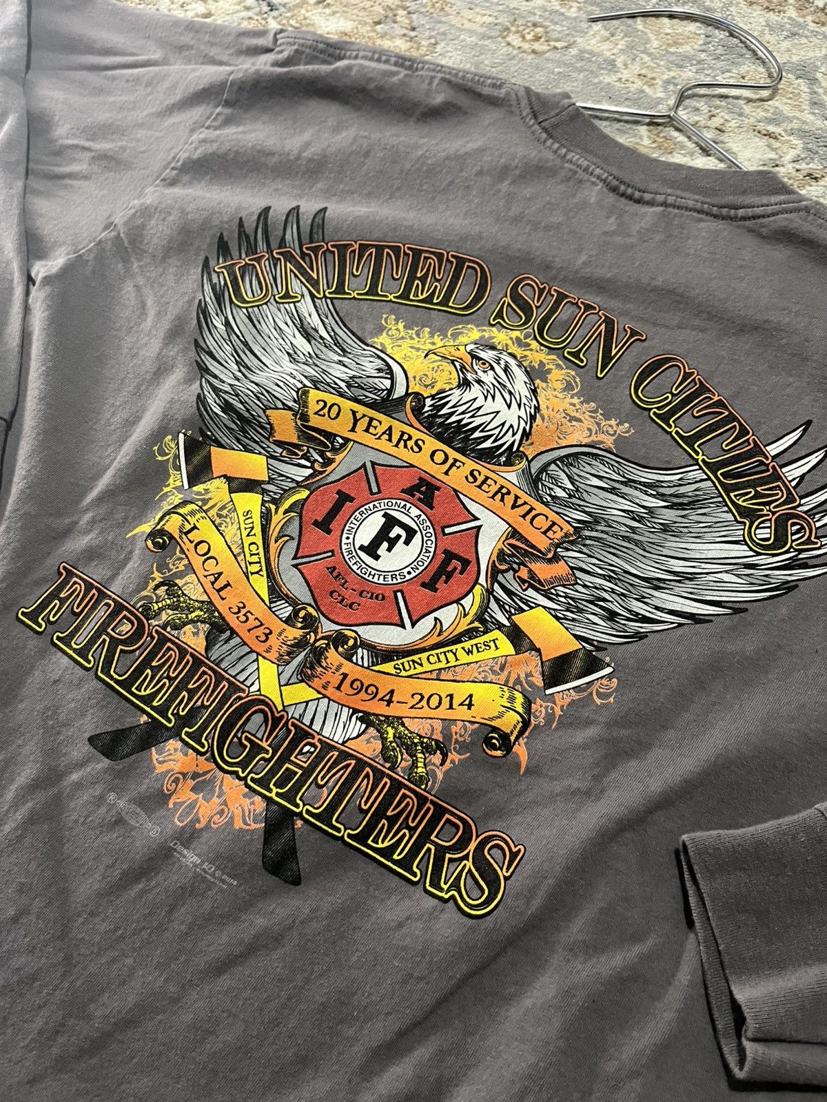 Vintage UNITED SUN CITIES FIREFIGHTERS GRAPHIC SUNFADED LONGSLEEVE L Size US L / EU 52-54 / 3 - 1 Thumbnail