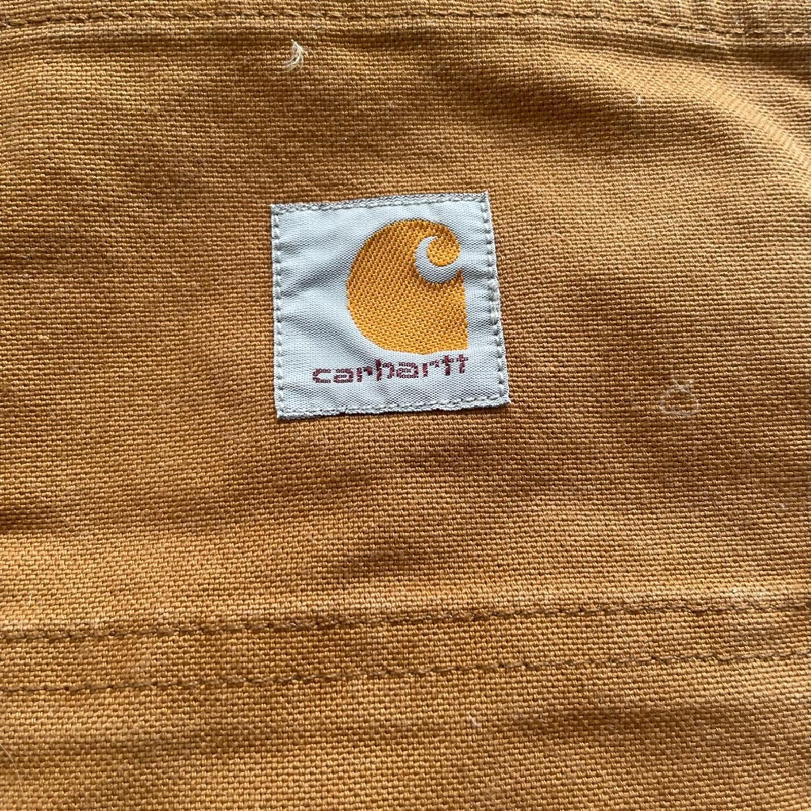 Carhartt Carhartt Relaxed Fit Brown Duck Pants – Cropped Raw Hem Size US 38 / EU 54 - 3 Thumbnail