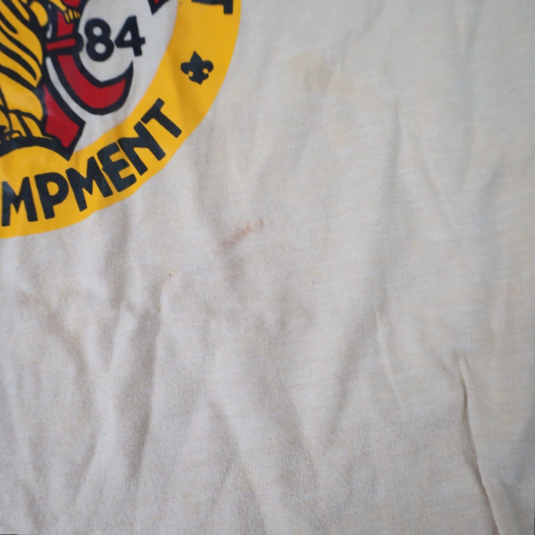 Vintage VINTAGE Northwest LDS Scouts Encampment XL Graphic T Shirt Mens XL Cream 1984 Size US XL / EU 56 / 4 - 4 Thumbnail