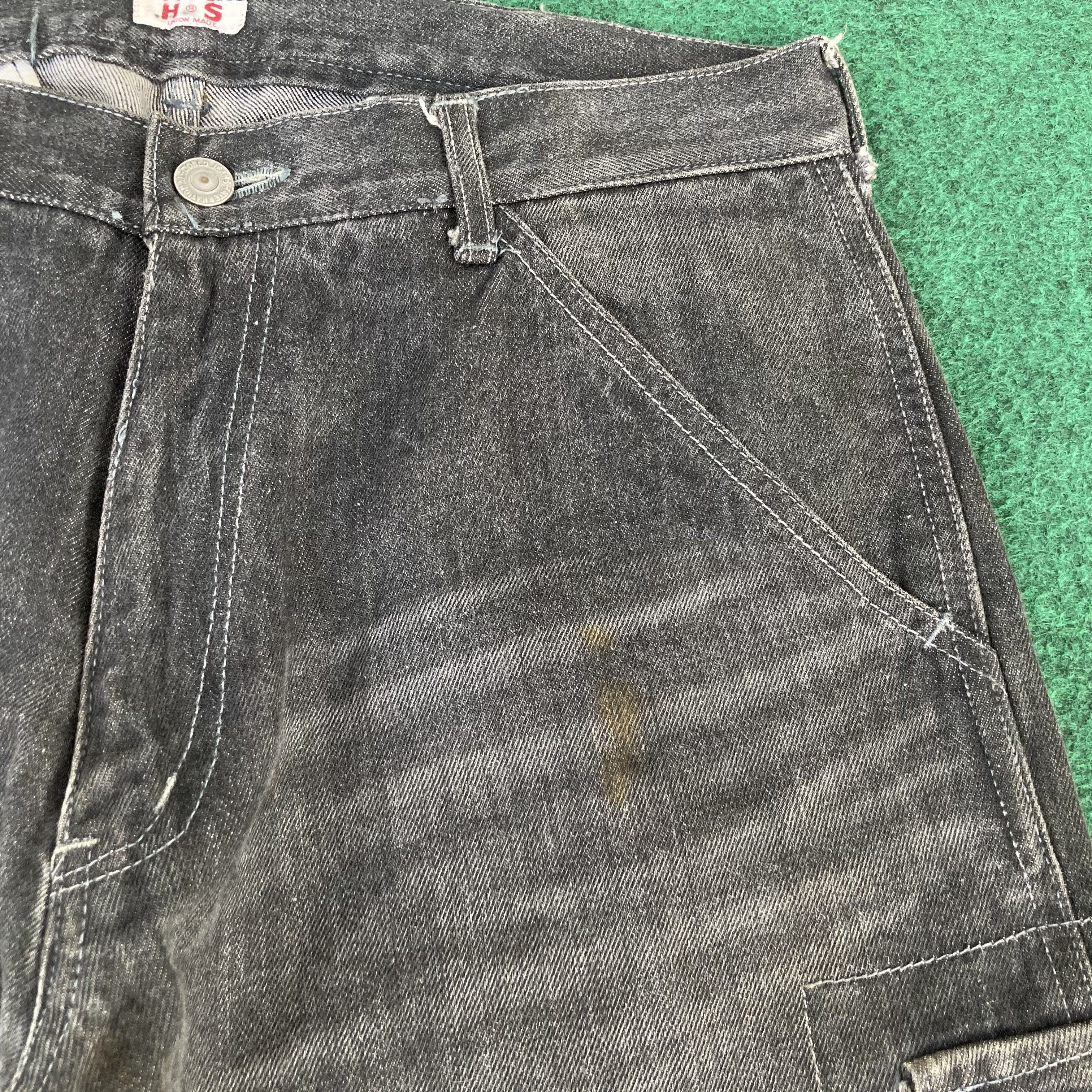 Japanese Brand Vtg HS Union Made Japan Cargo Pants Zipper Jeans Size US 31 - 6 Thumbnail