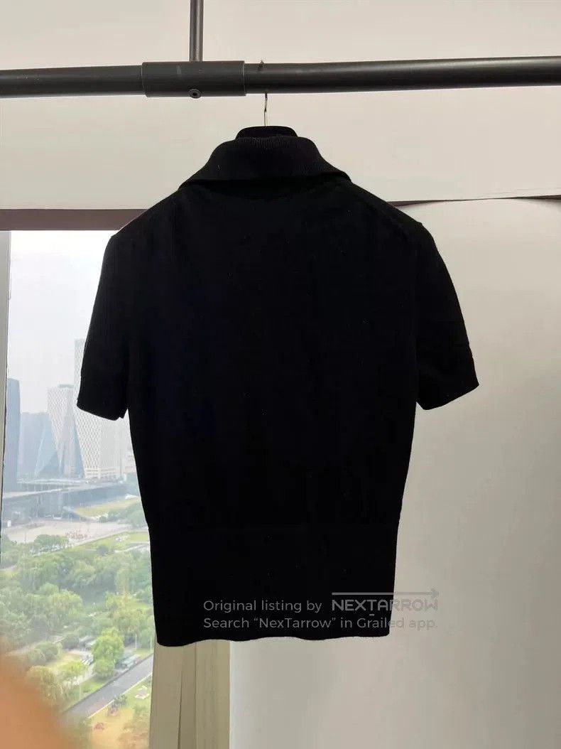 Chanel Chanel Black Pearl Button Collar Top. Size US S / EU 44-46 / 1 - 3 Thumbnail