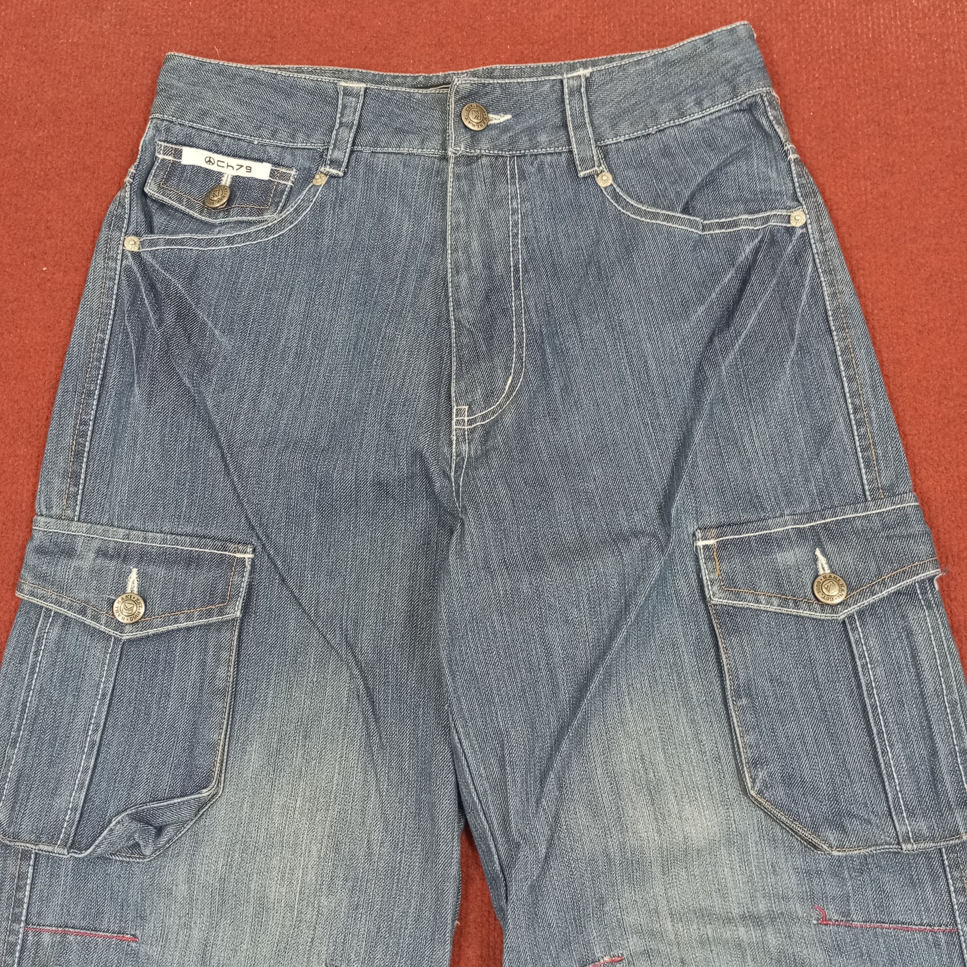 Karl Kani Karl Kani Cargo Style Streetwear Jeans Size US 27 - 2 Thumbnail