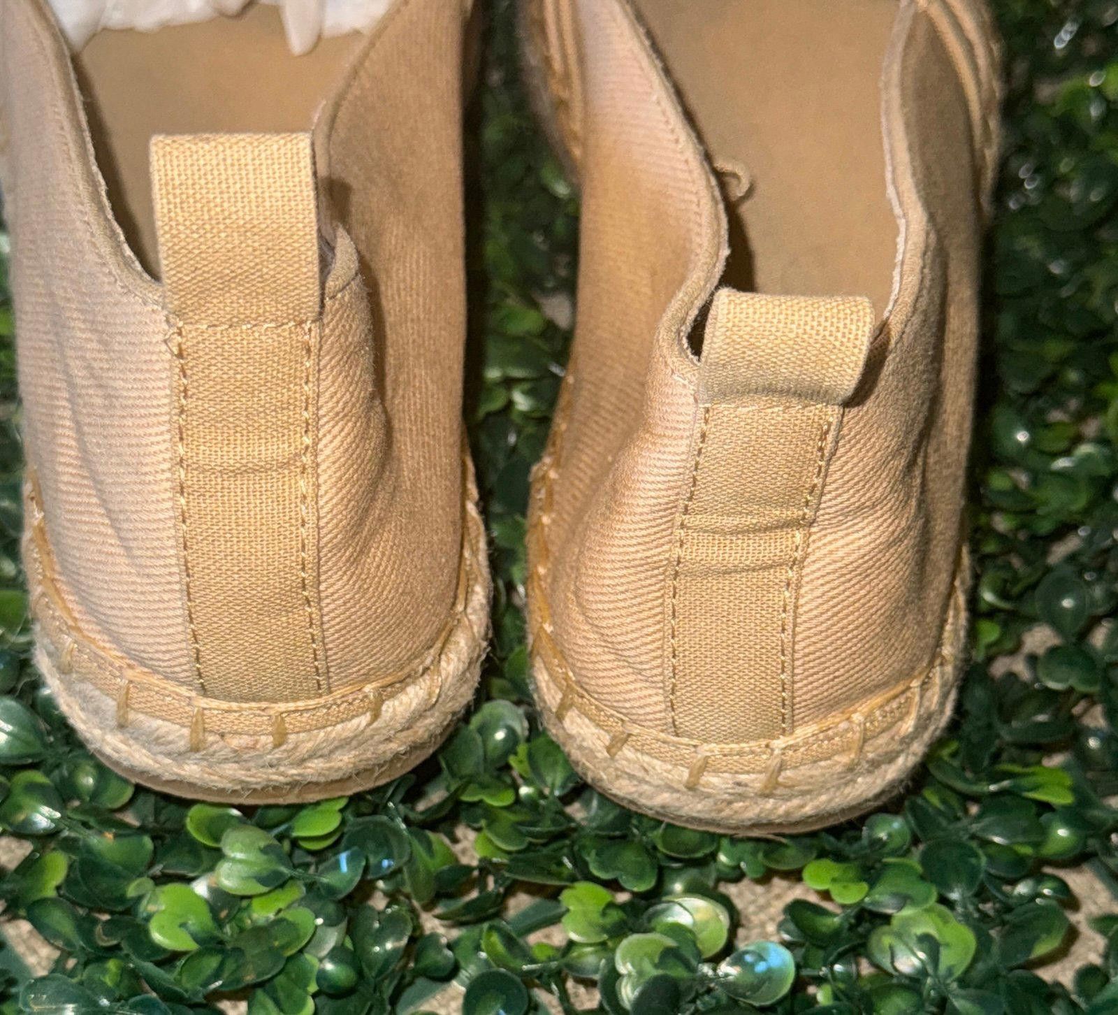 Zara ZARA canvas espadrilles with buckle tan canvas, size 41 10.5 Size US 10.5 / IT 40.5 - 5 Thumbnail