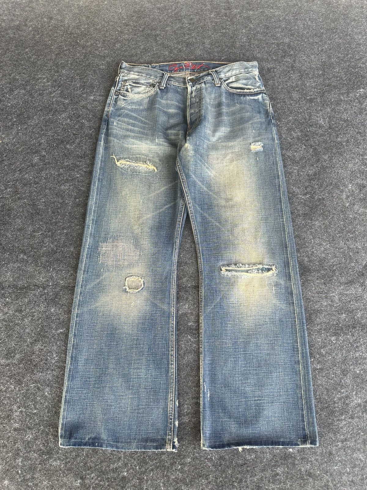 Abercrombie & Fitch Y2k Ezra Fitch Baggy Selvedge Vintage A&F 